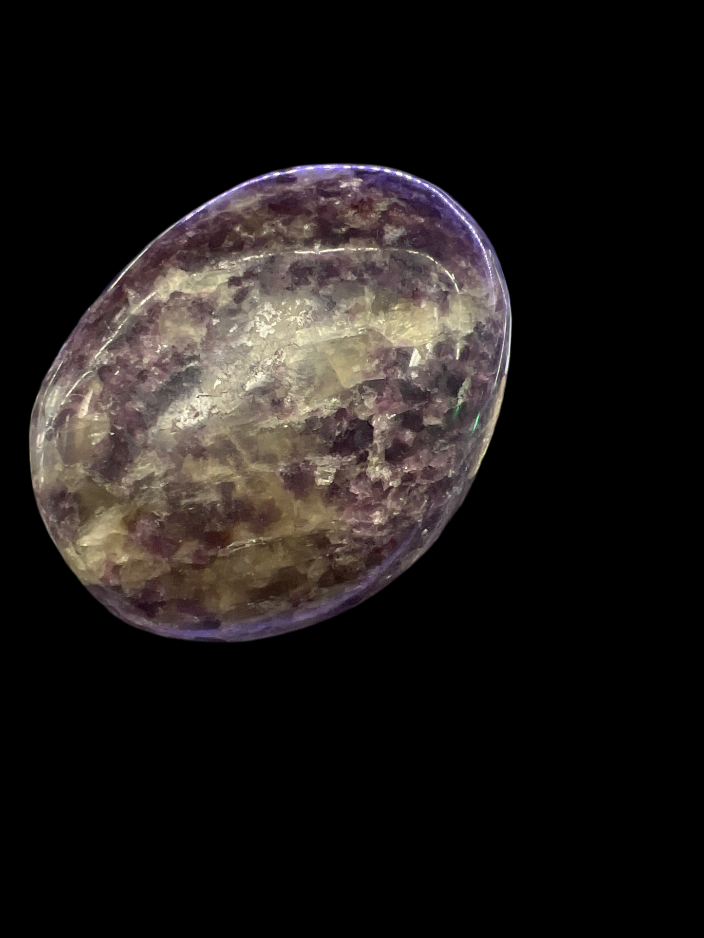 Lepidolite Palm Stone