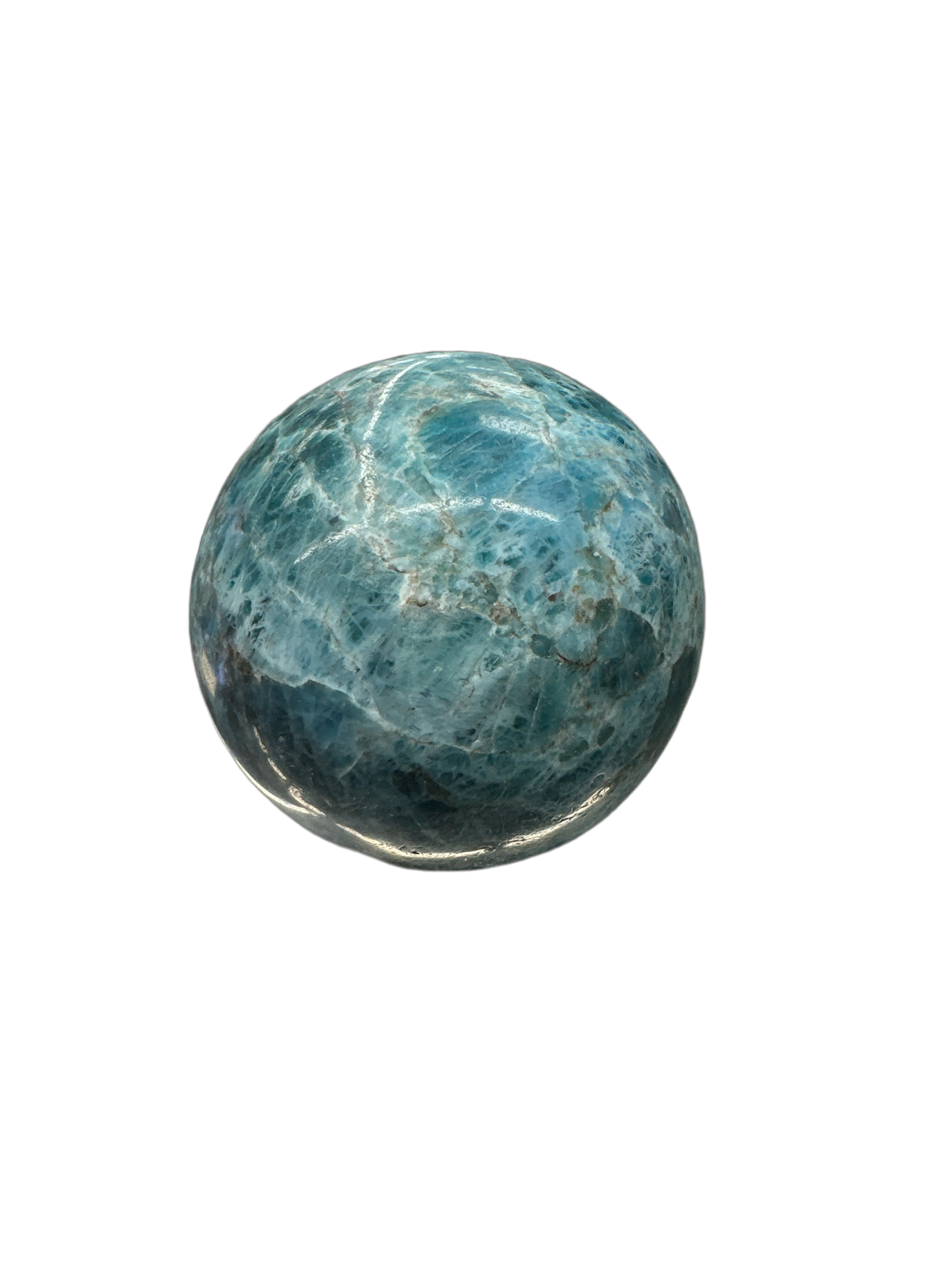 Blue Apatite Sphere