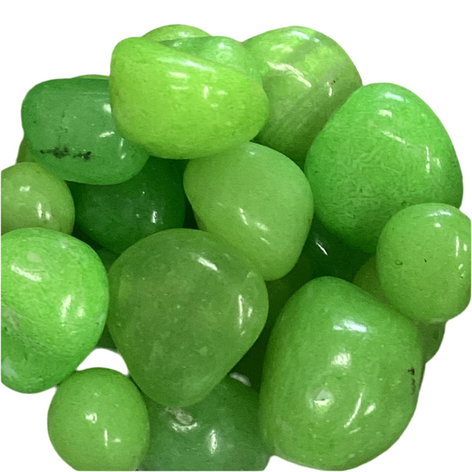 Lime Green Agate Tumbled