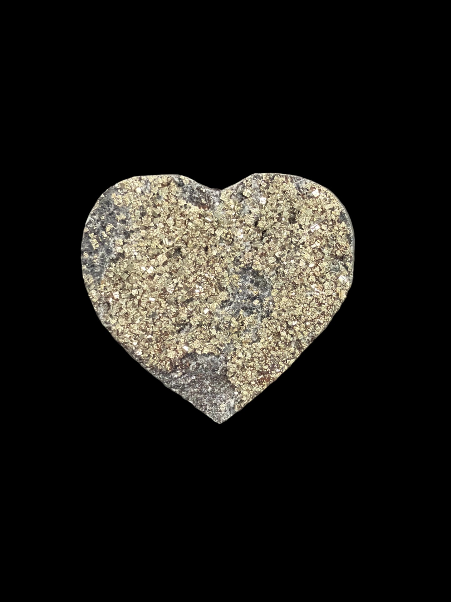 Shungite & Pyrite Heart