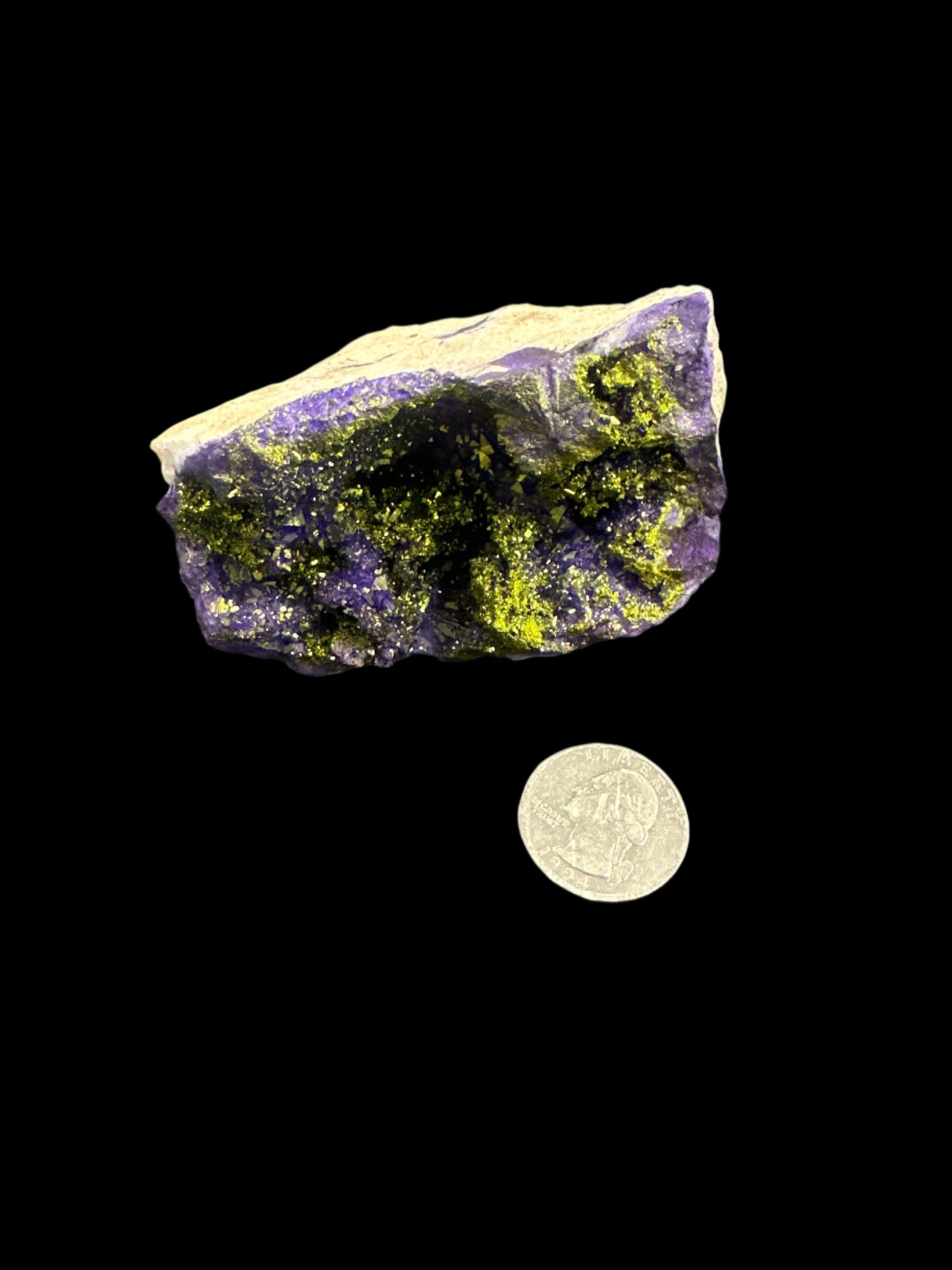 Purple Aura Coated Geode