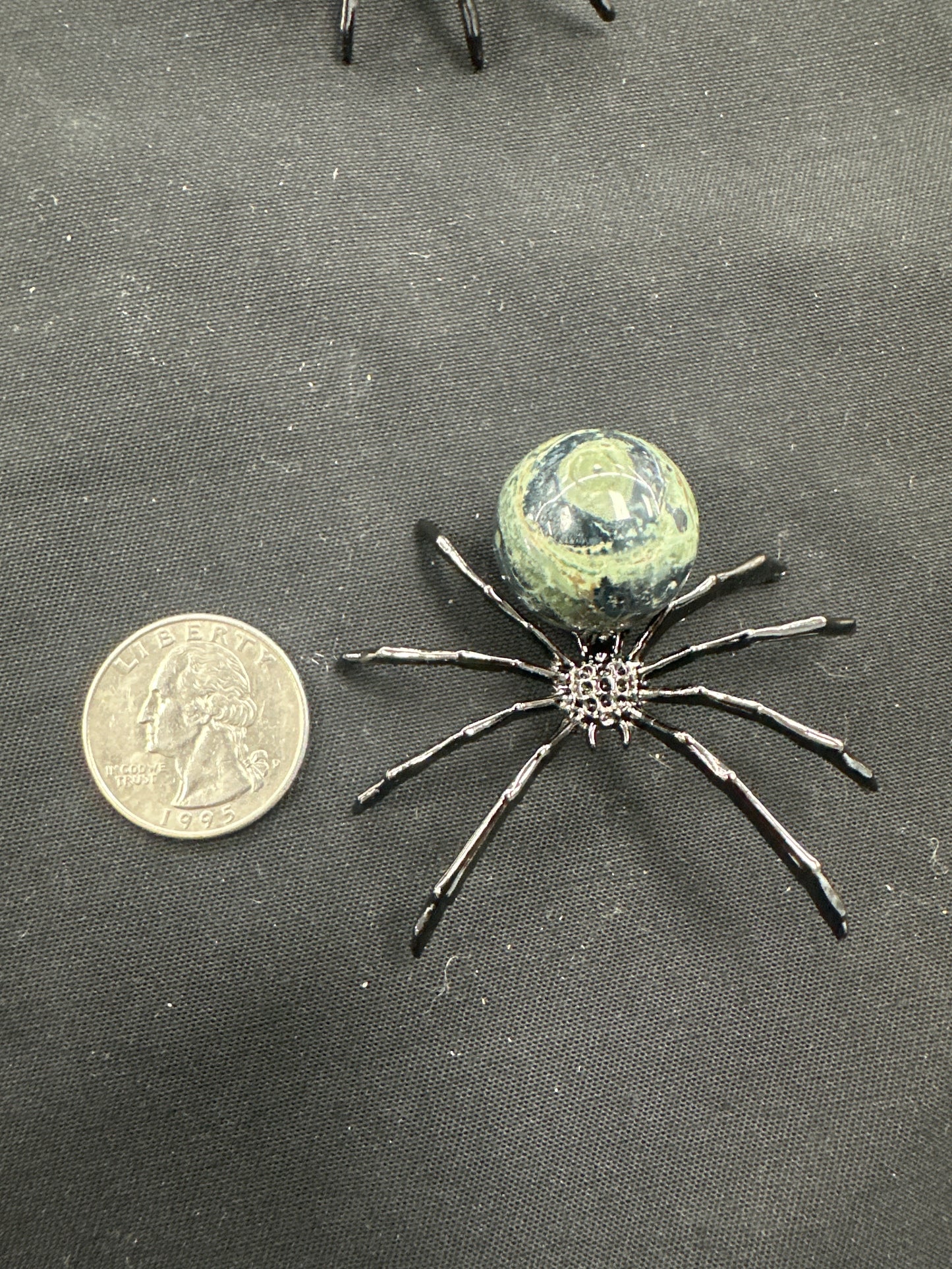 Metal Spiders W/ gemstone