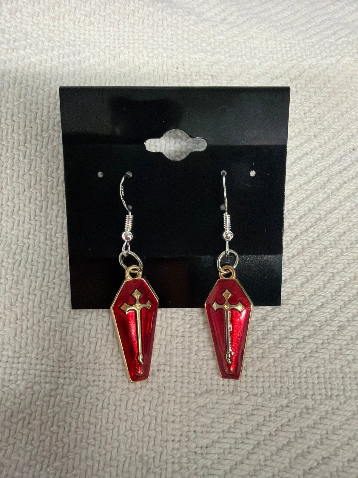 Coffin earrings