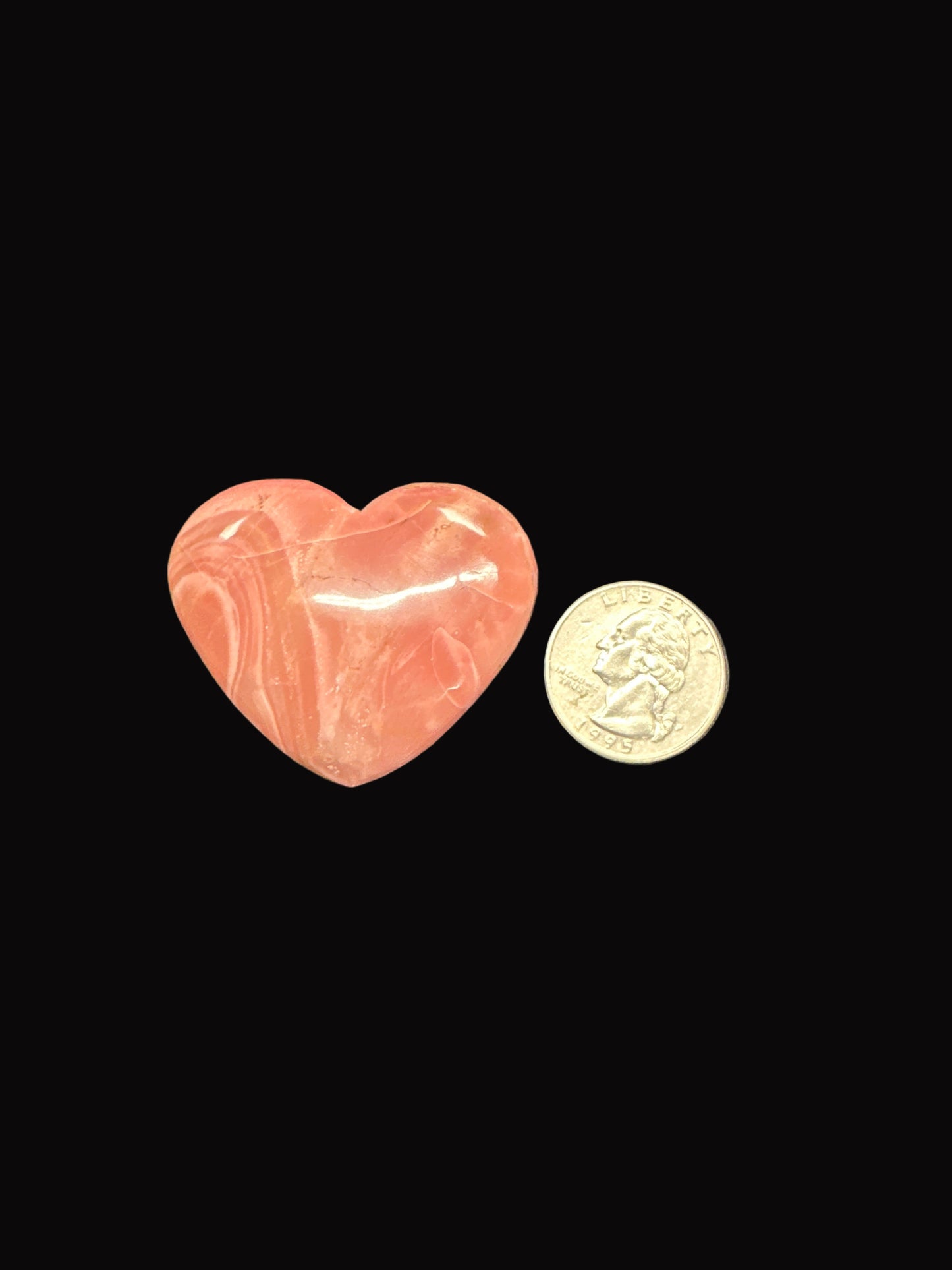 Pink Opal Palm Stone & Heart