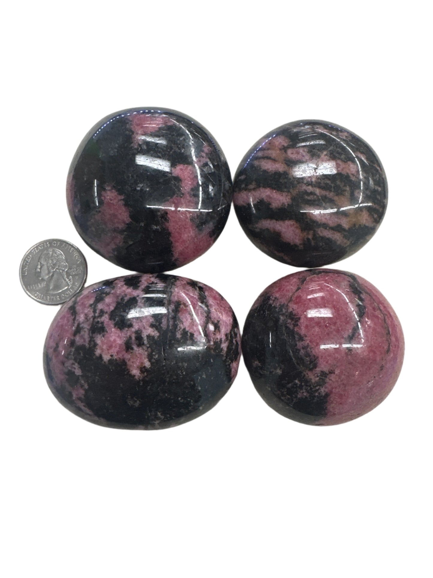 Rhodonite Palm Stone