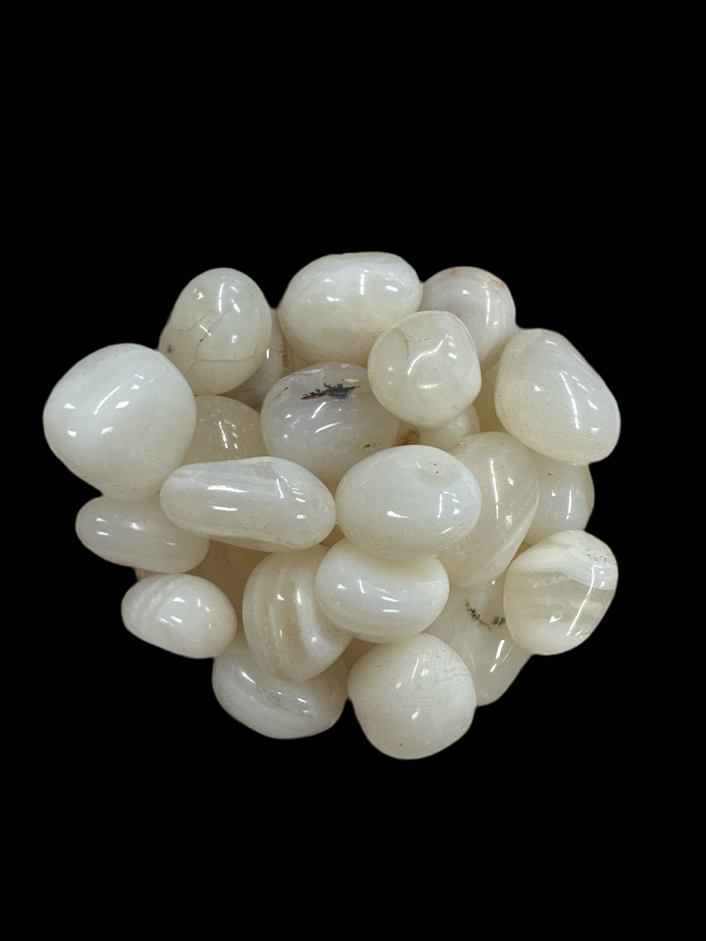 White Chalcedony Tumbled