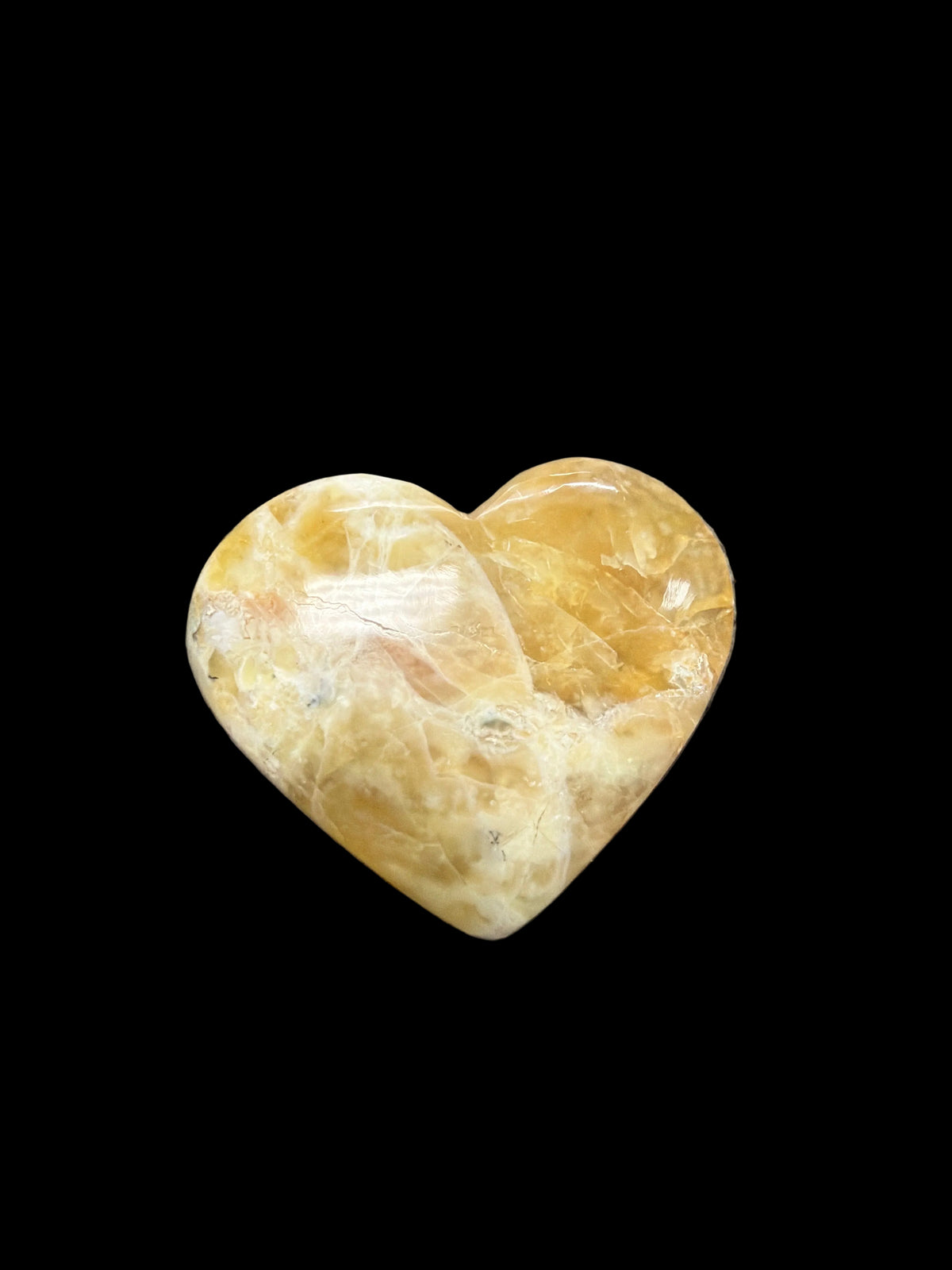 Yellow Opal Heart