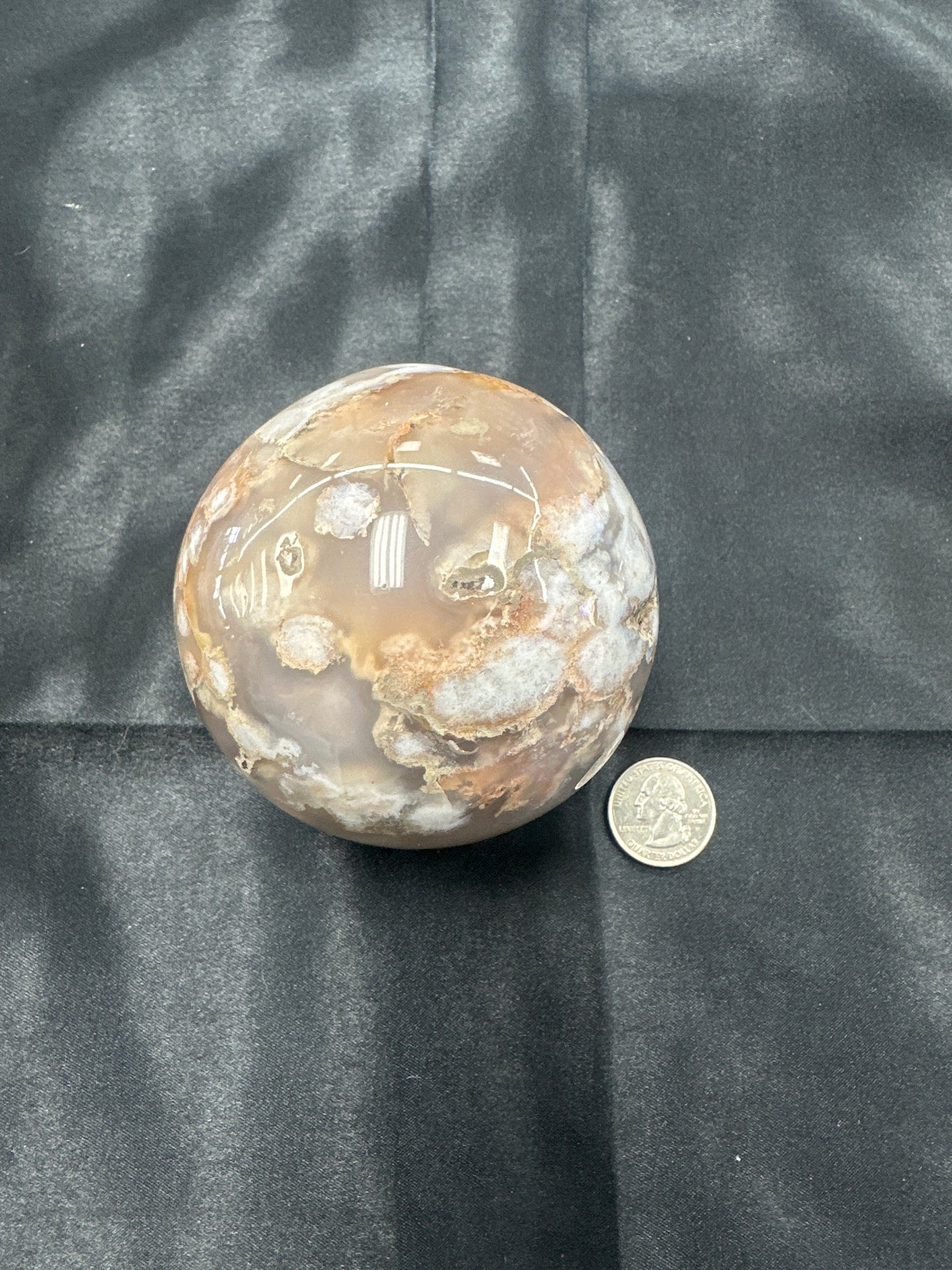 Flower Agate Sphere