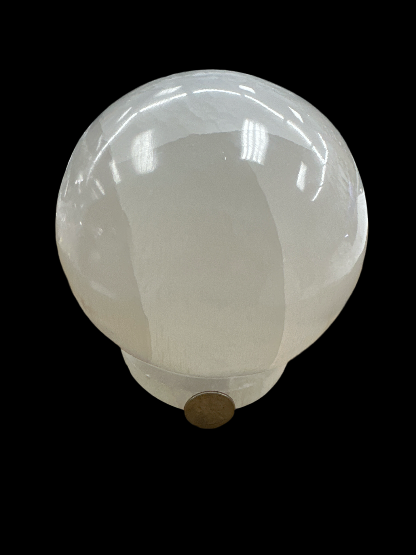 Selenite Sphere Lamp