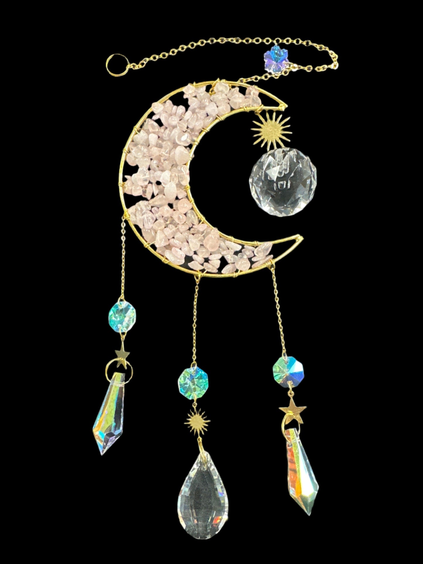 Crystal Moon Suncatcher