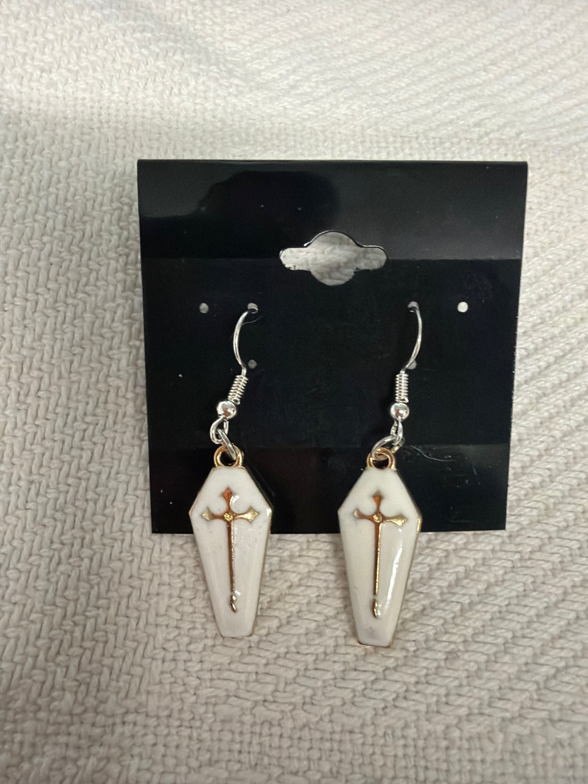 Coffin earrings