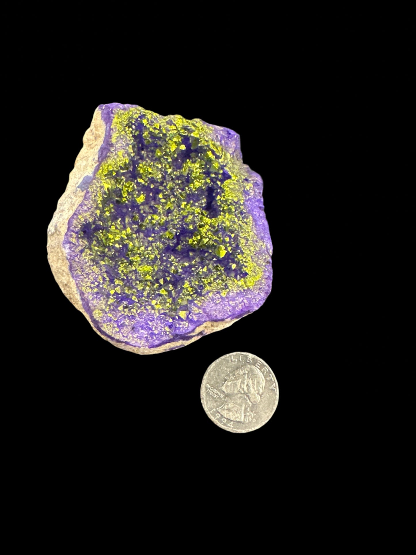 Purple Aura Coated Geode