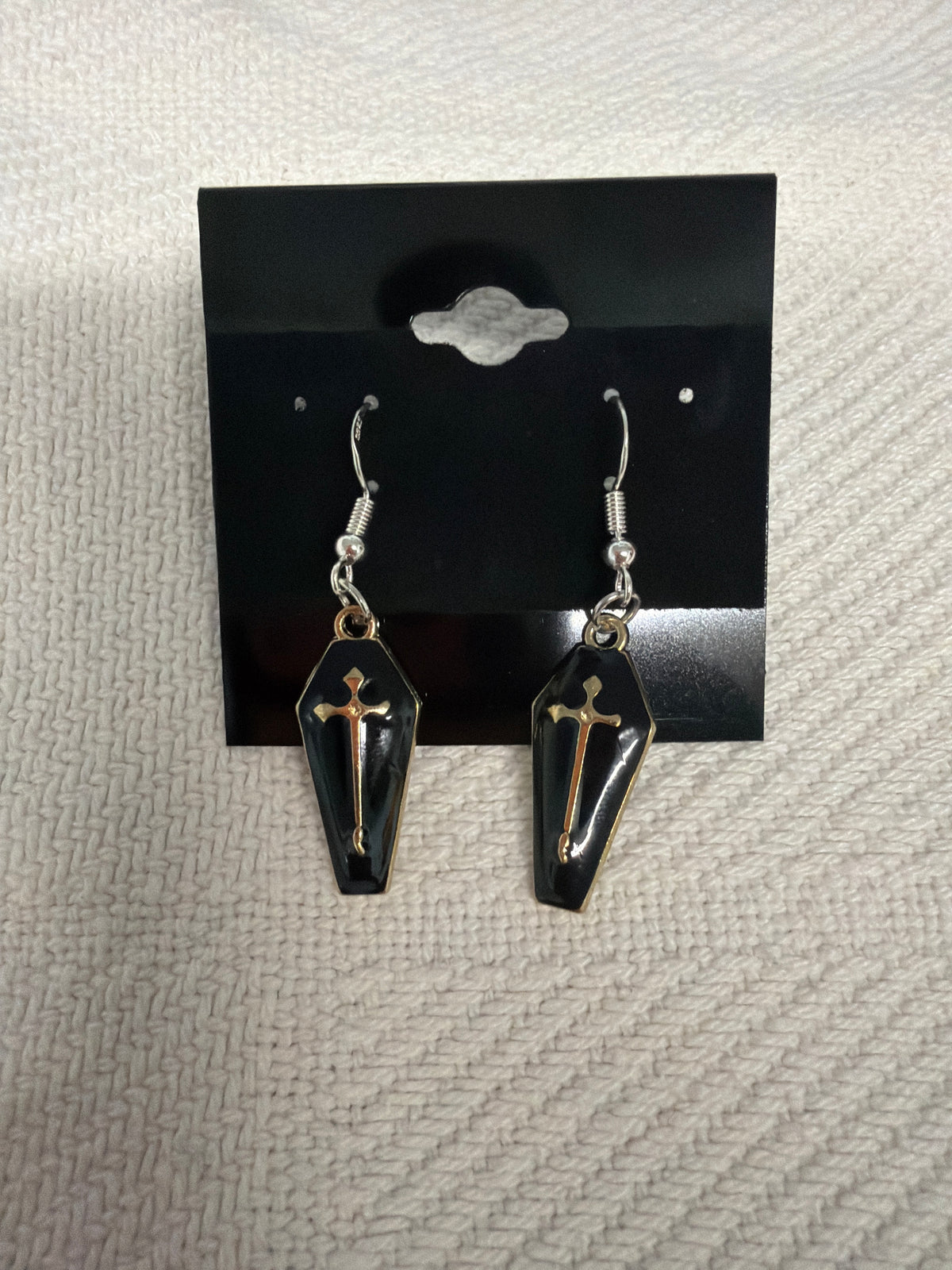 Coffin earrings