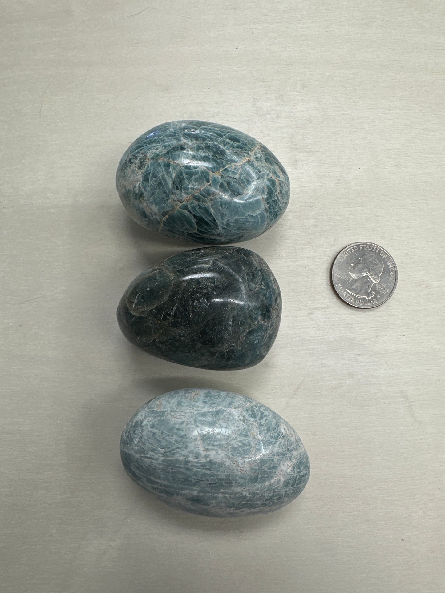 Blue Apatite Palmstone