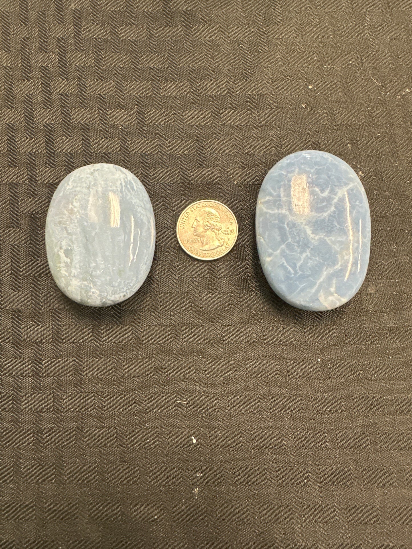 Blue Opal Palm Stone
