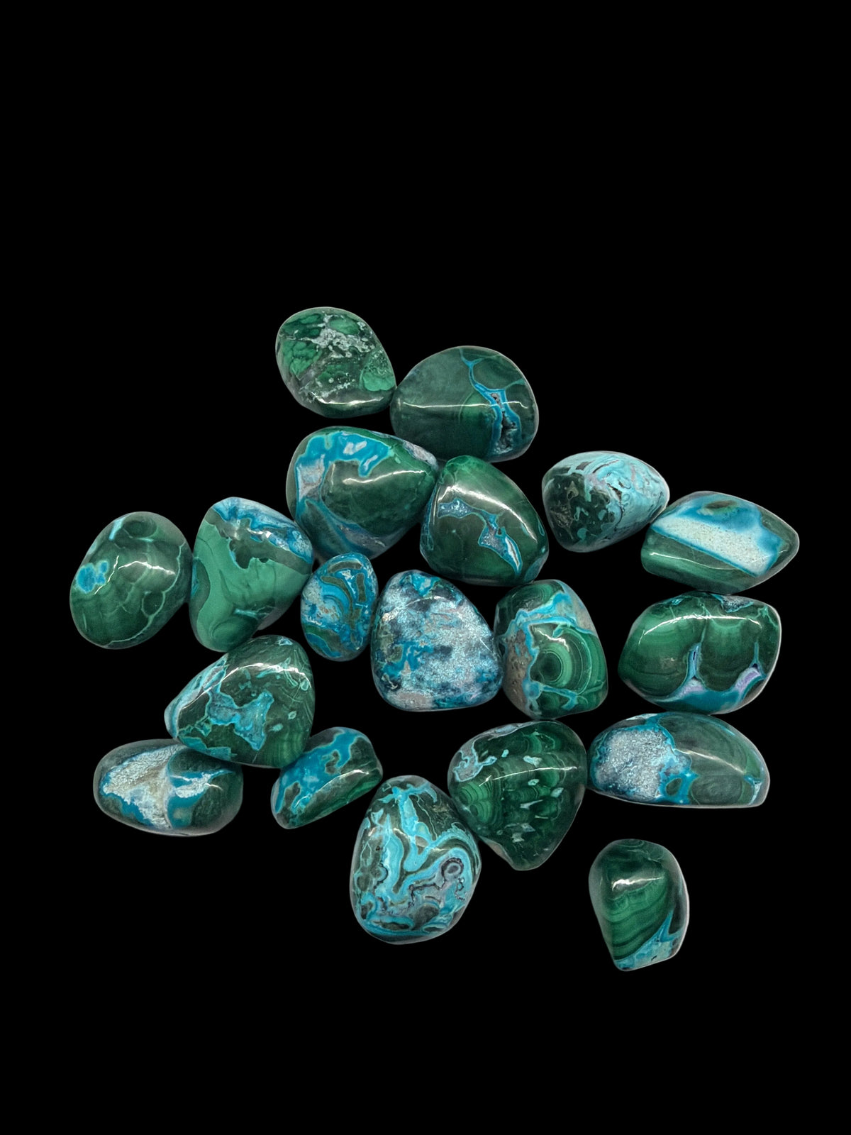 Malachite & Chrysocolla Tumbled