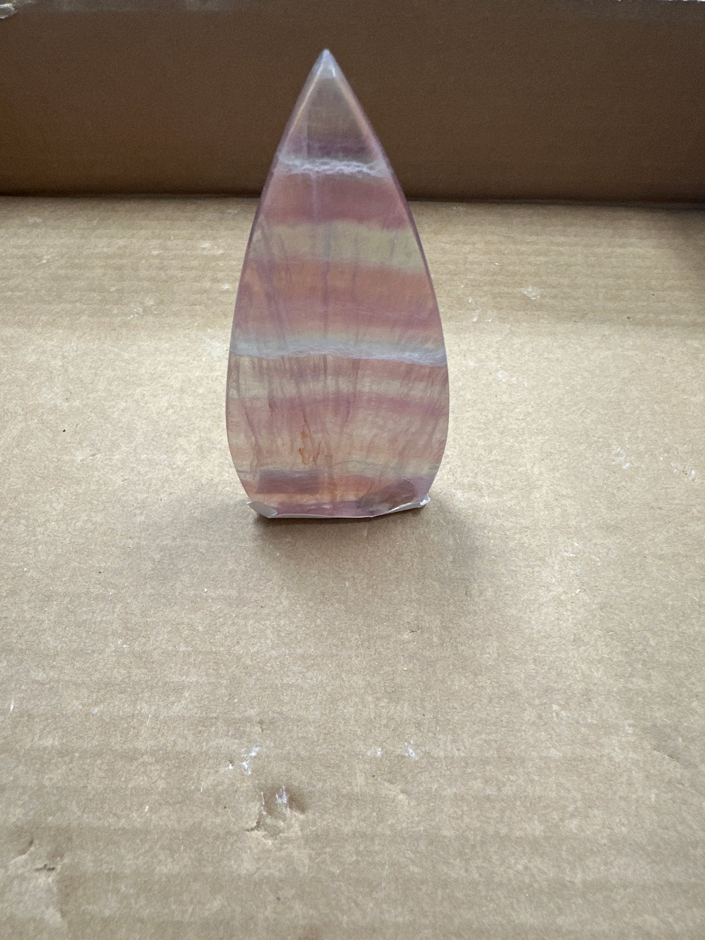 Smooth Rainbow Fluorite Flame