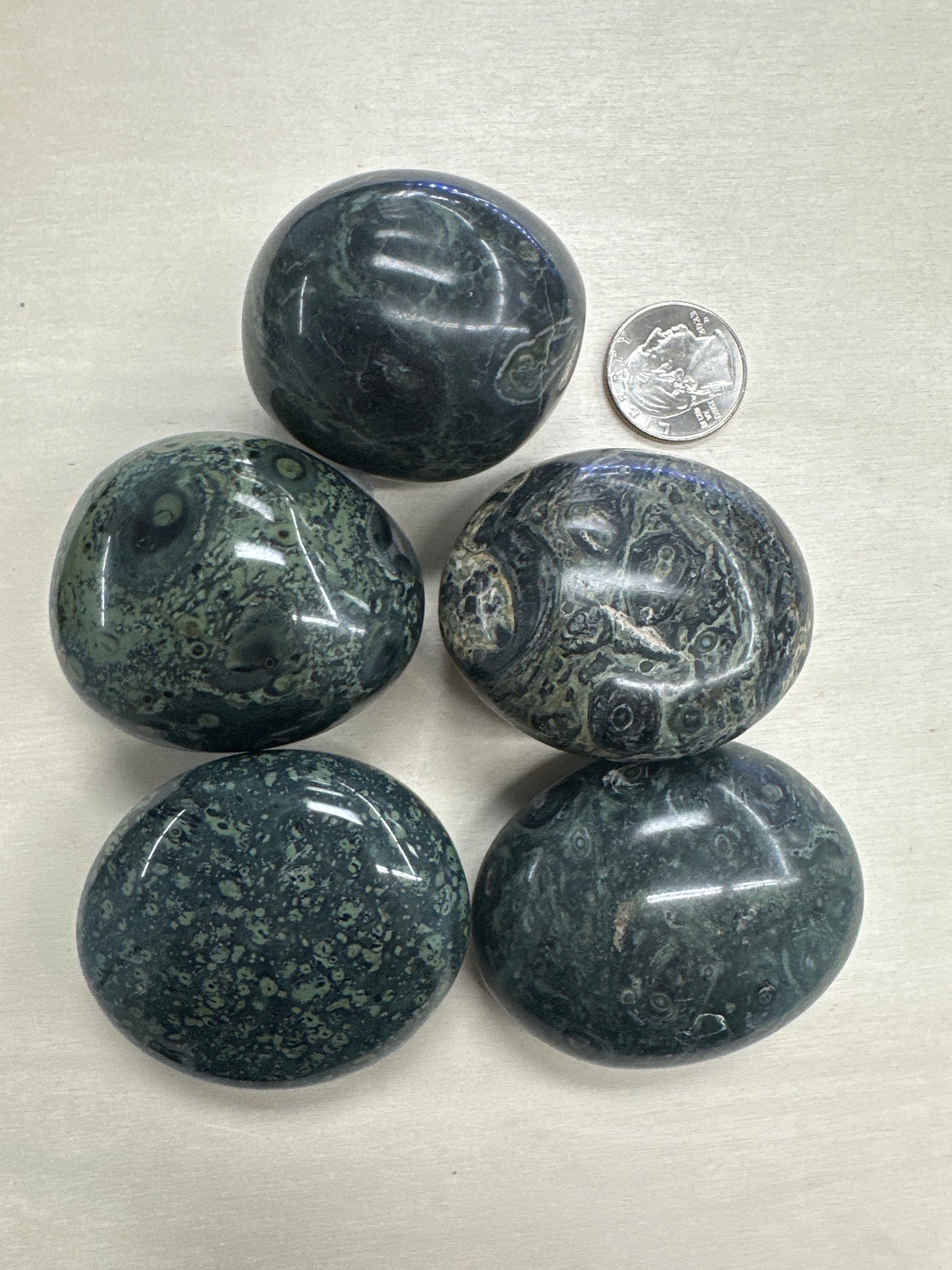 Kambaba Jasper Palm Stones