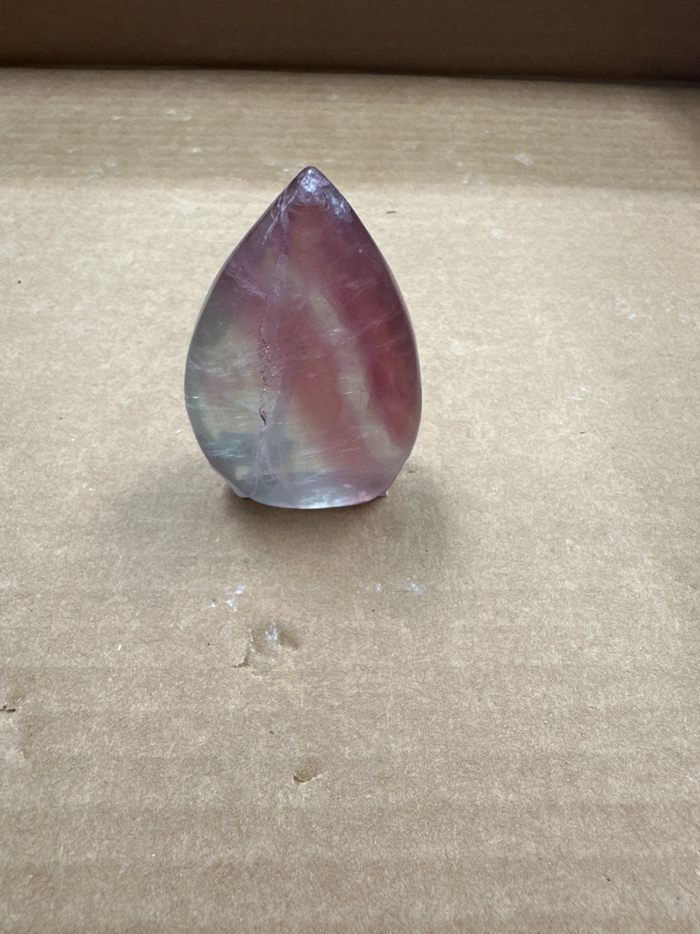 Smooth Rainbow Fluorite Flame