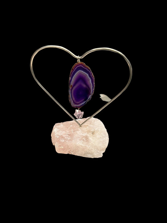 Agate Heart Windchime