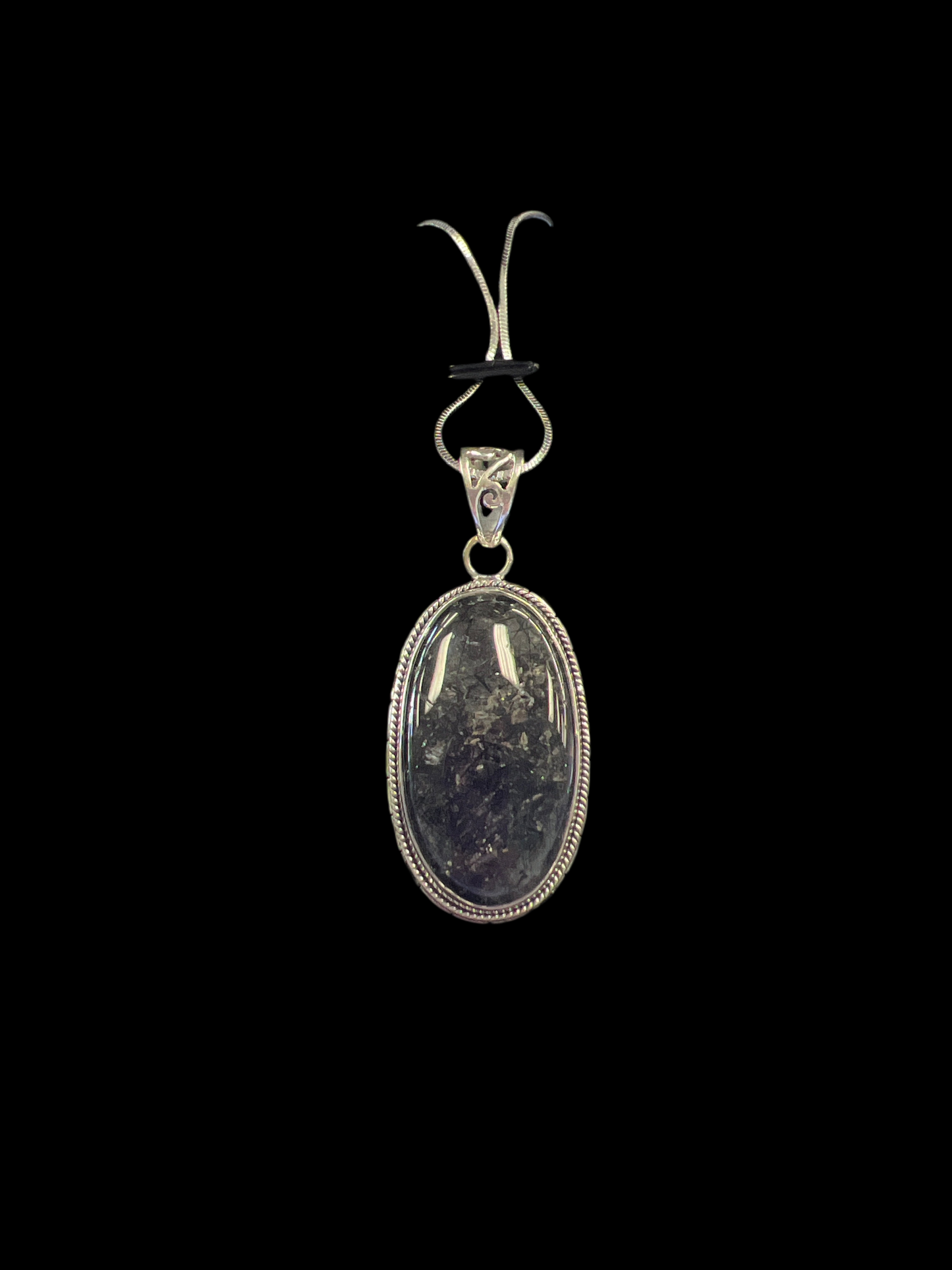 Black Rutile Necklace