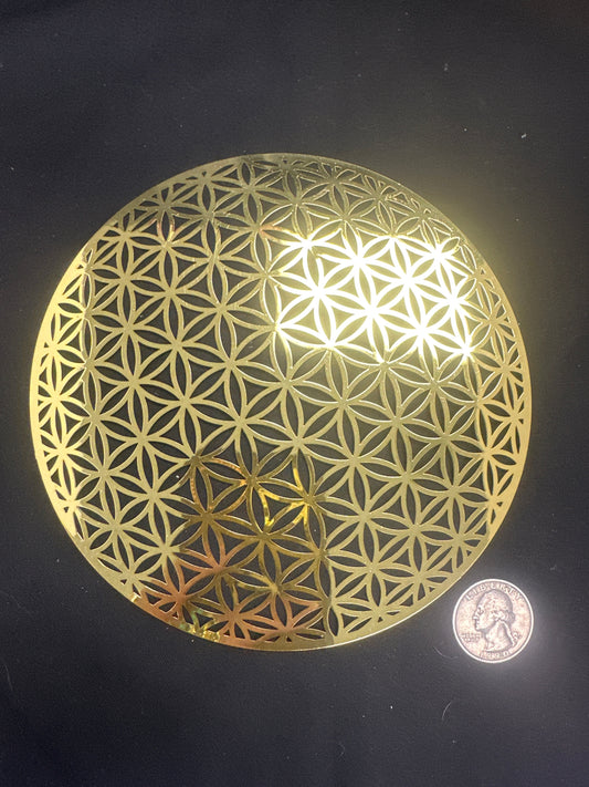 18kt Gold Crystal Grids