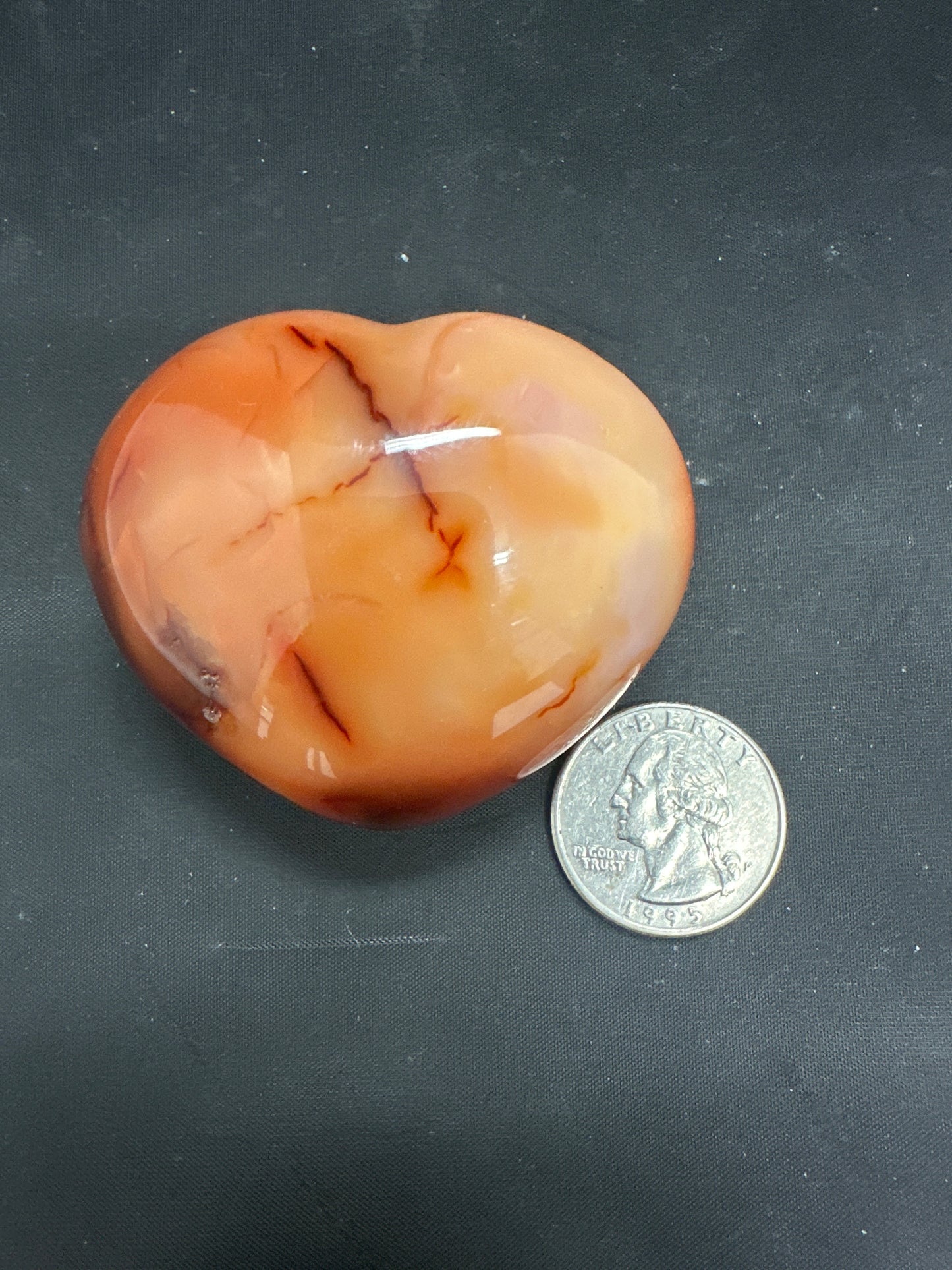 Carnelian Heart Large