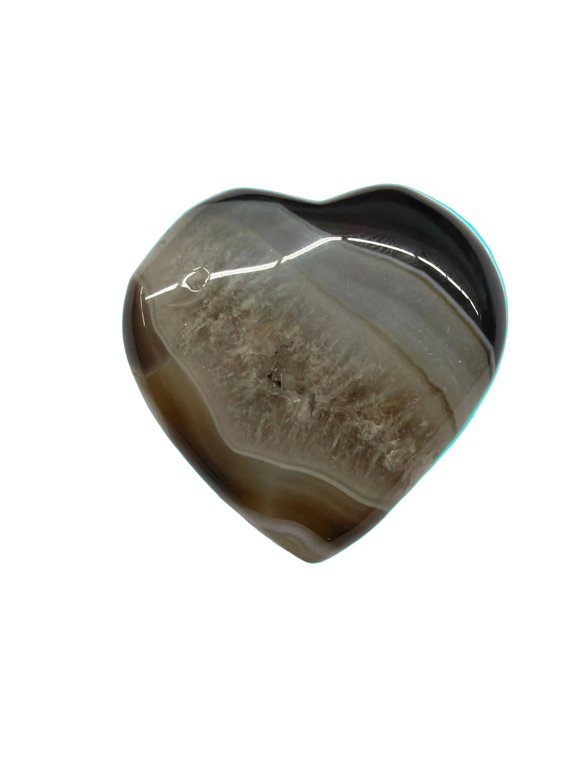 Black Sardonyx Heart