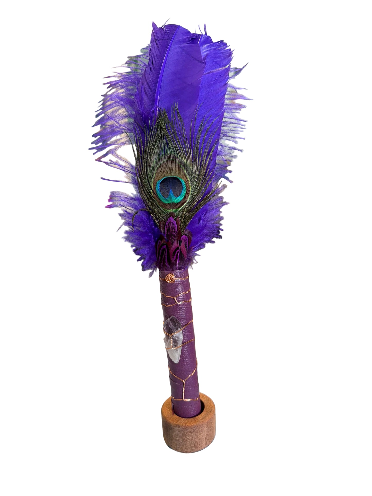 Feather Fan on Stand