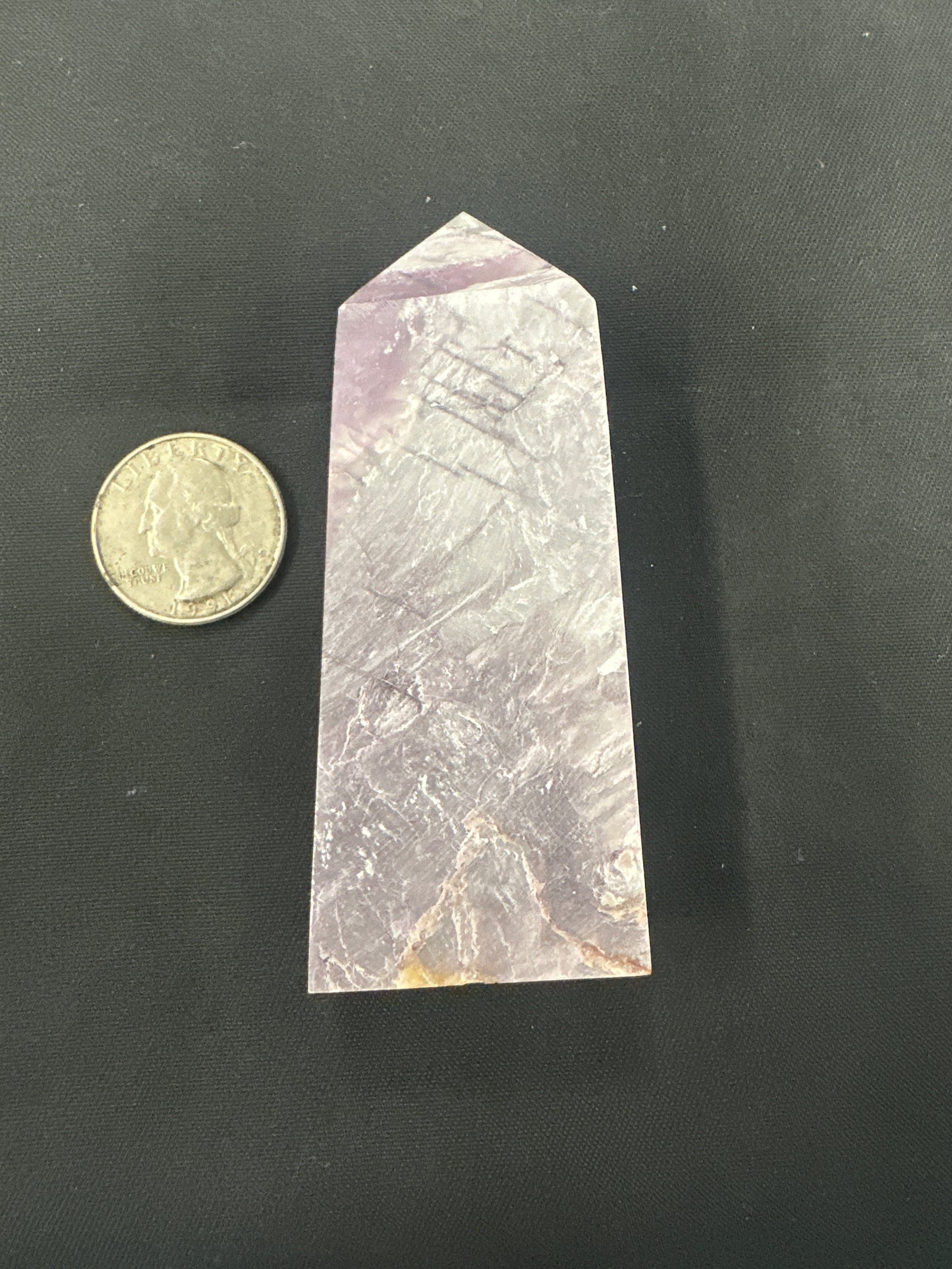 Lepidolite Mica Book Tower Polished