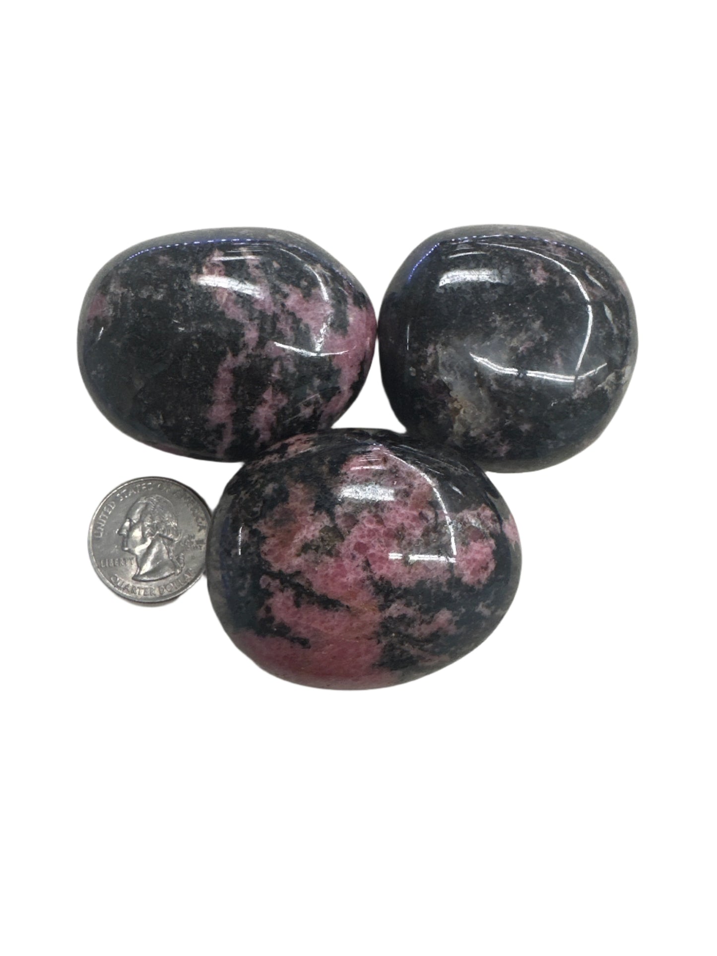 Rhodonite Palm Stone