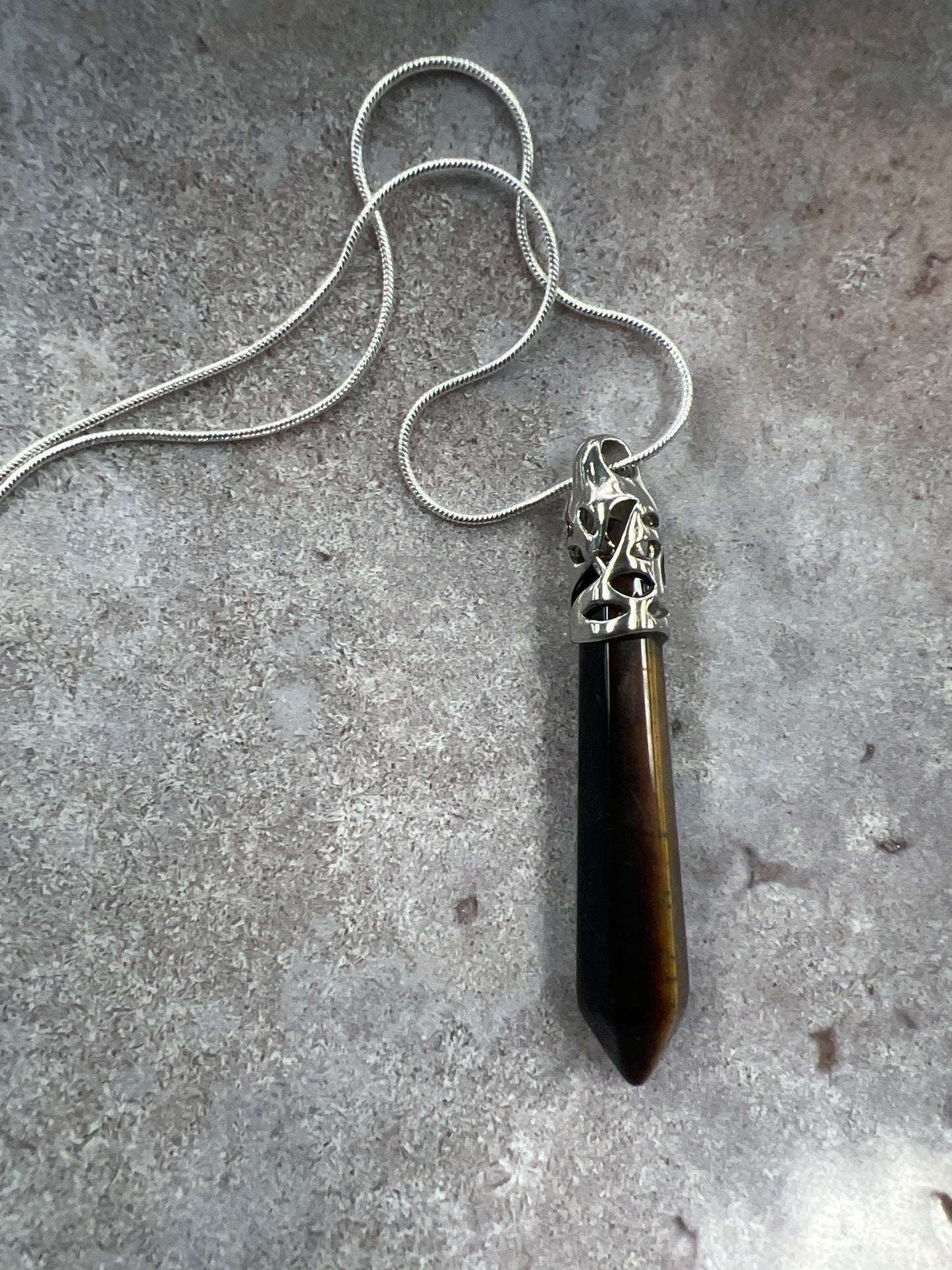 Large Gemstone Point necklace