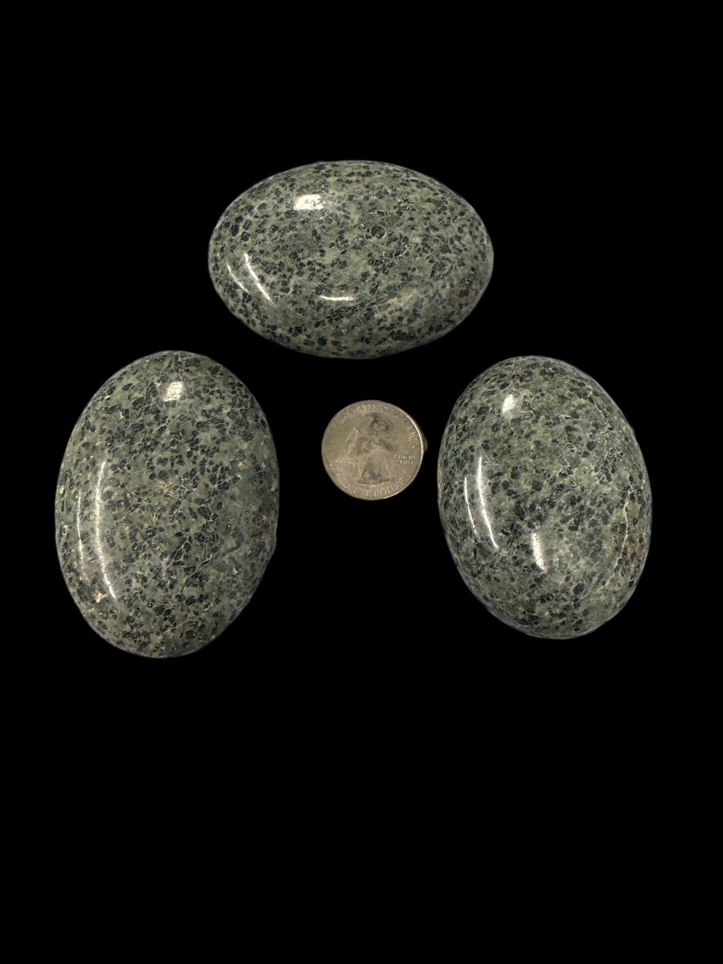 Green Tourmaline Palm Stone