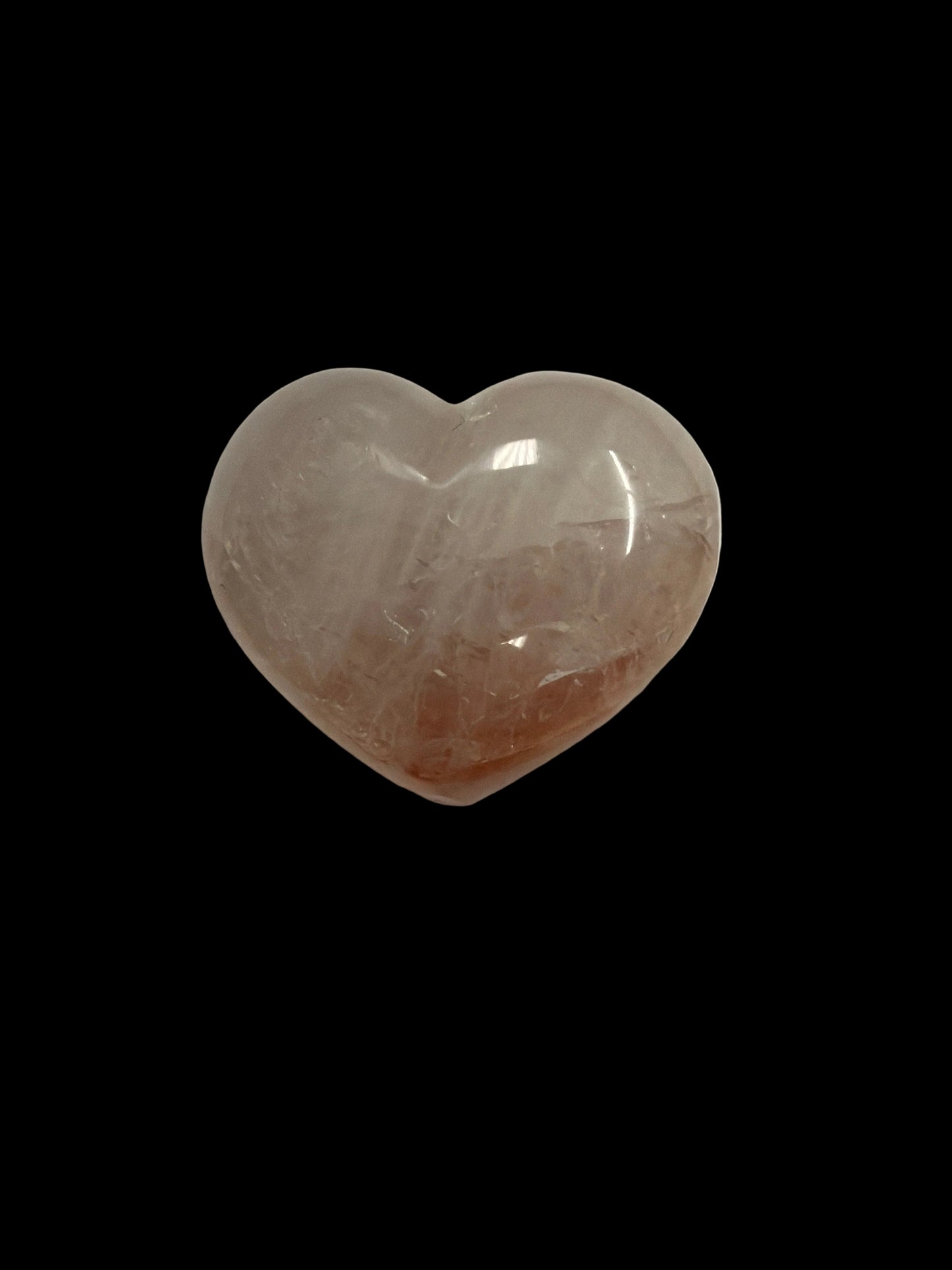 Crimson Moon Healer Quartz Heart