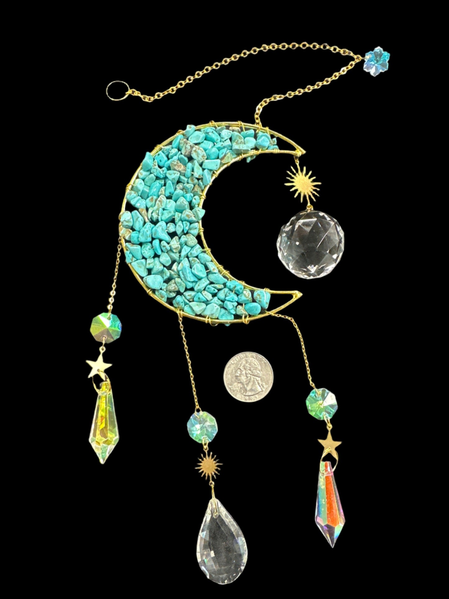 Crystal Moon Suncatcher