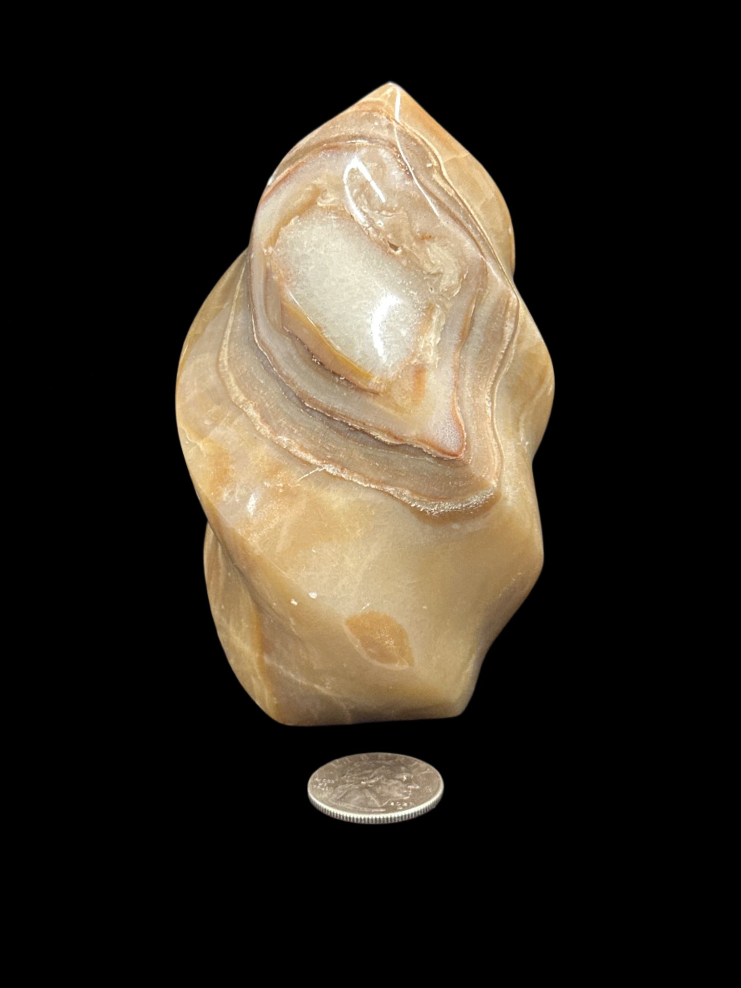 Honey Calcite Flame