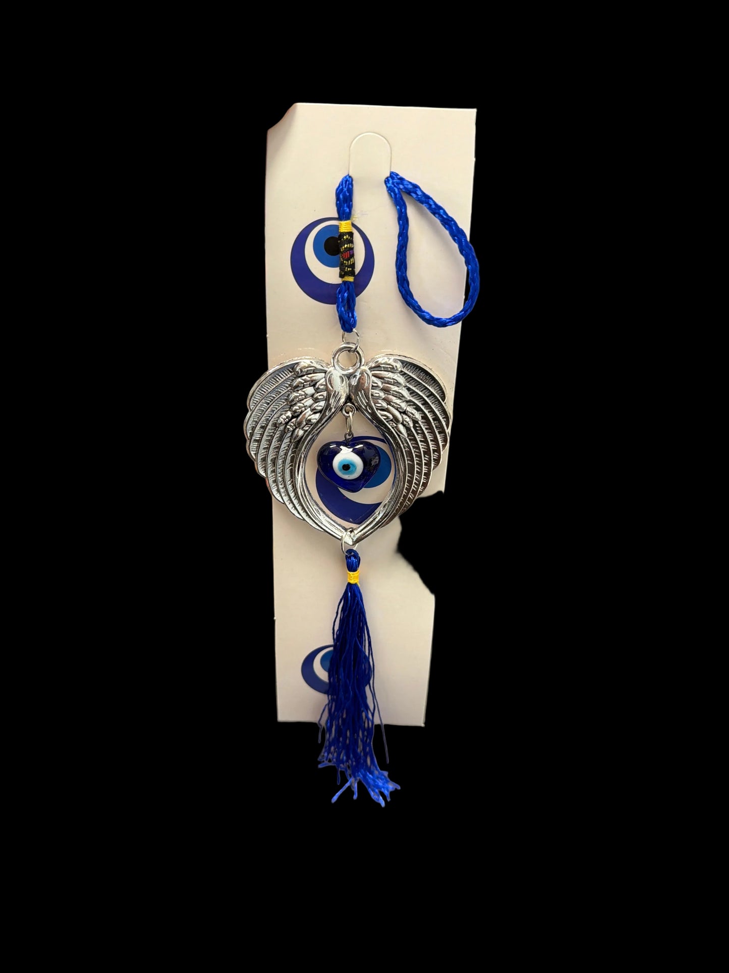 Angel Wings Evil Eye Hanger