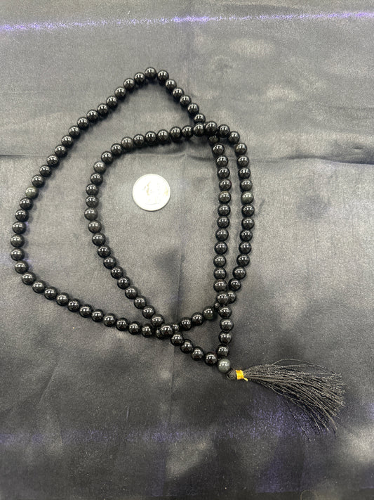 Black Obsidian Mala