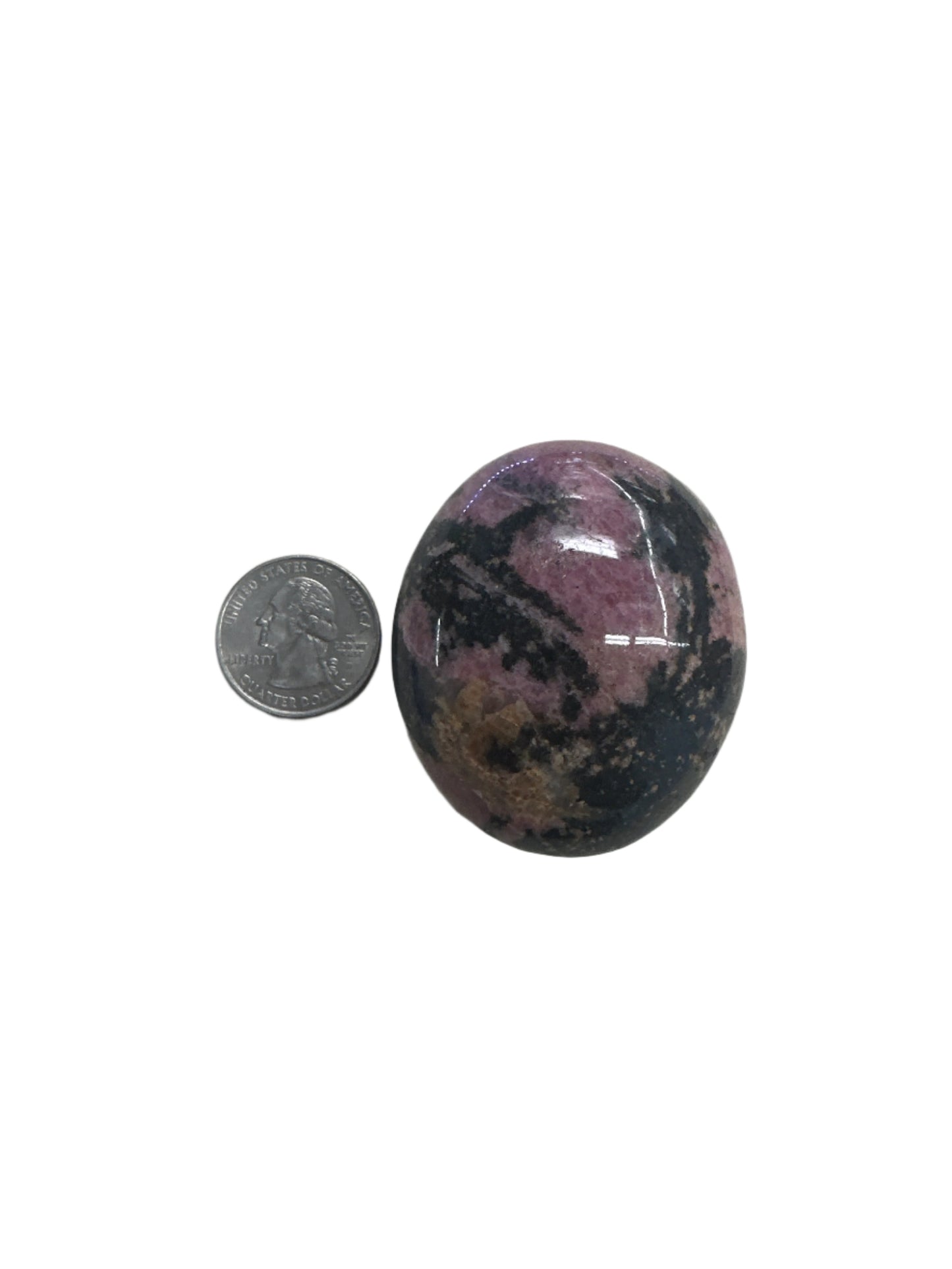 Rhodonite Palm Stone