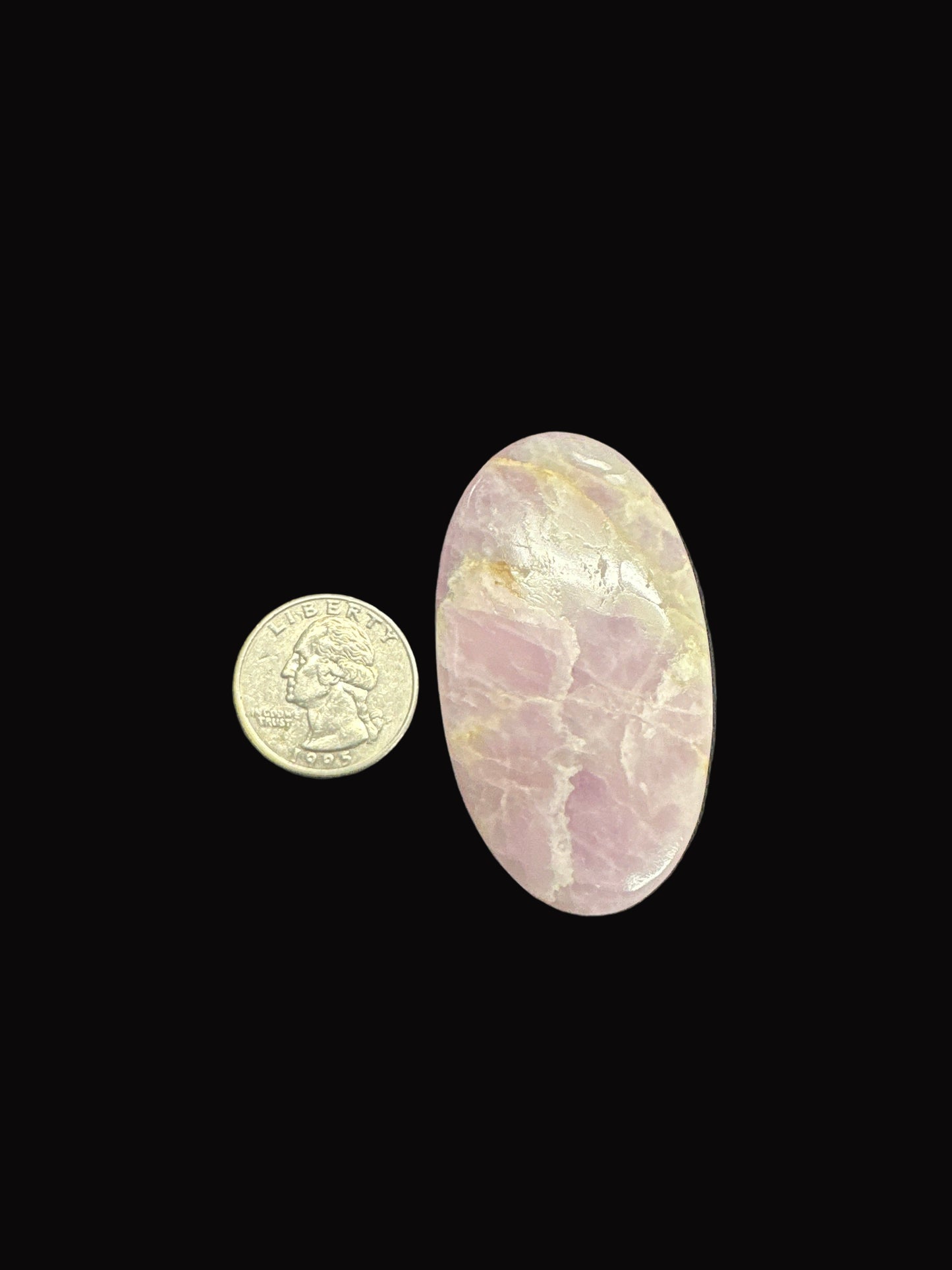 Kunzite Palm Stone