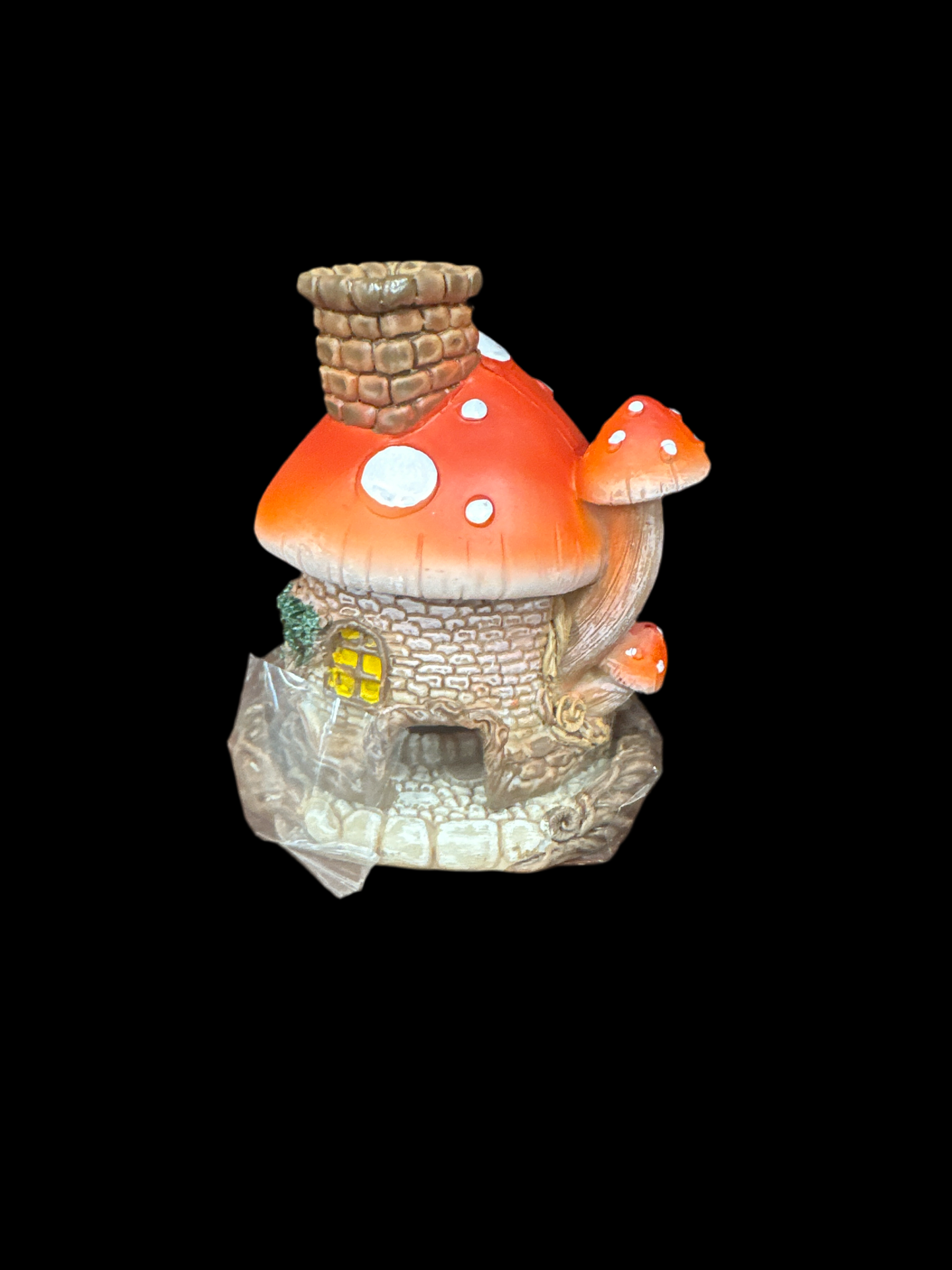 Mushroom House Cone Incense Burner