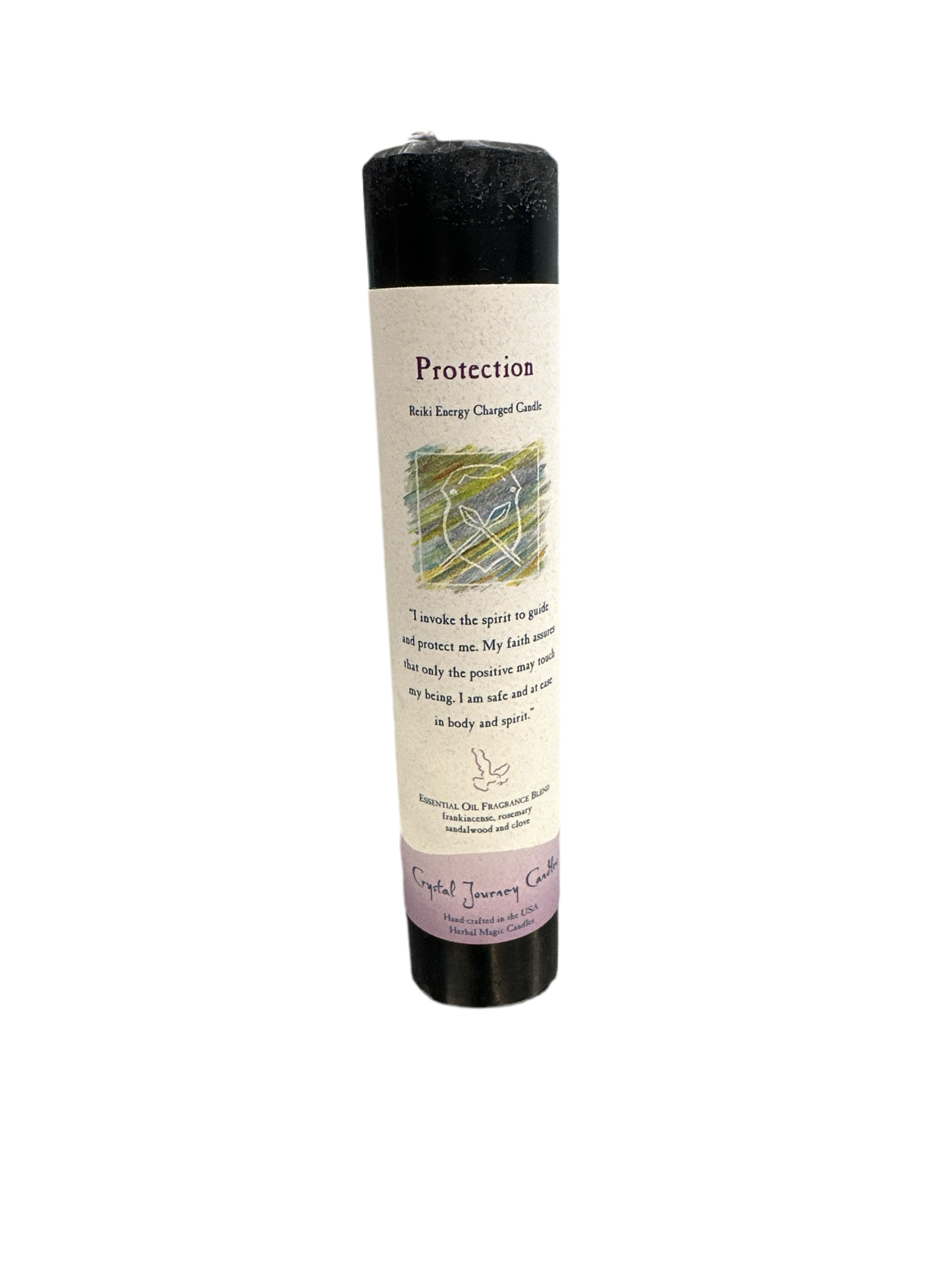 Reiki Herbal Pillar Candle: Protection