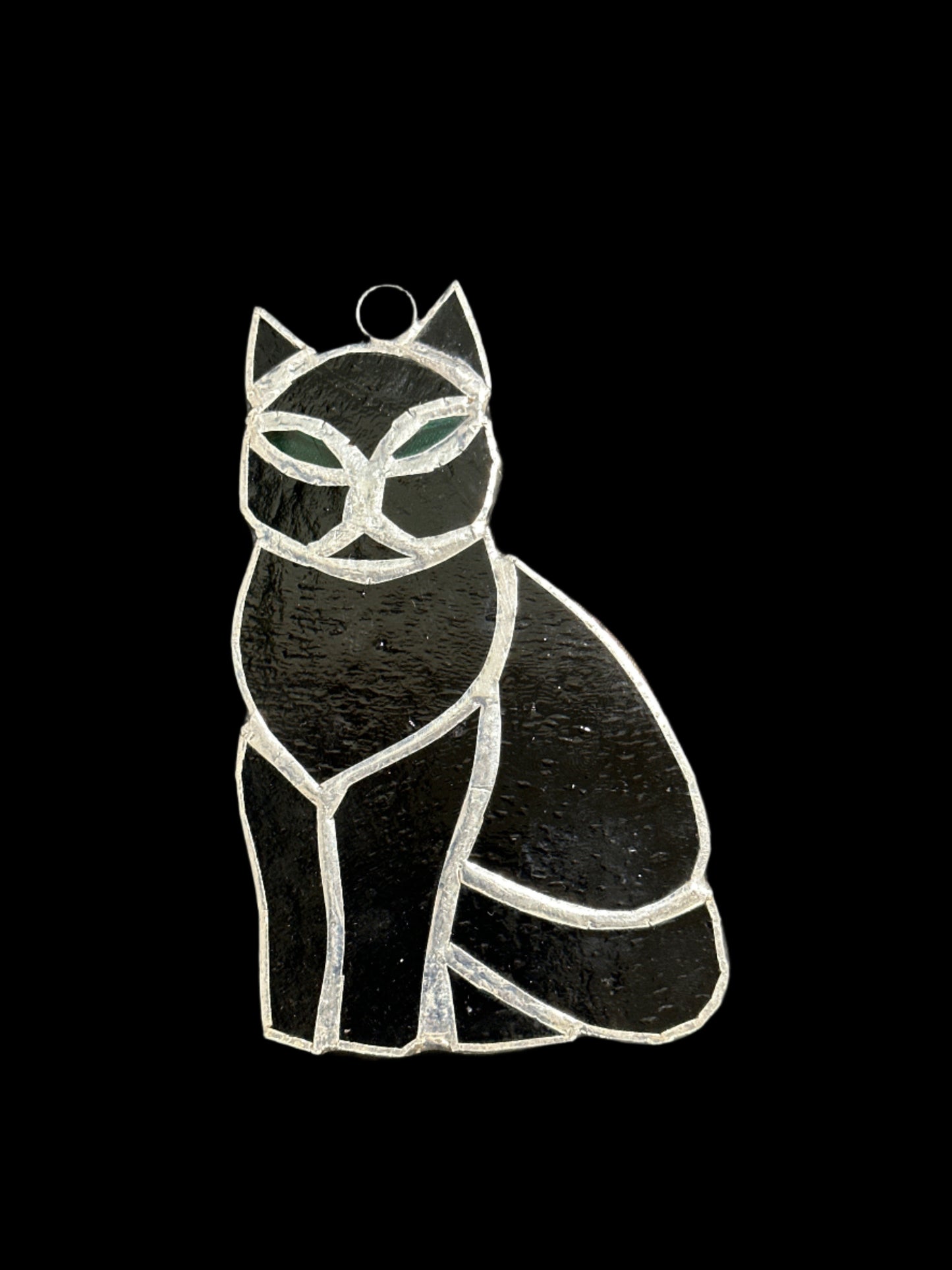 Stained glass cat small