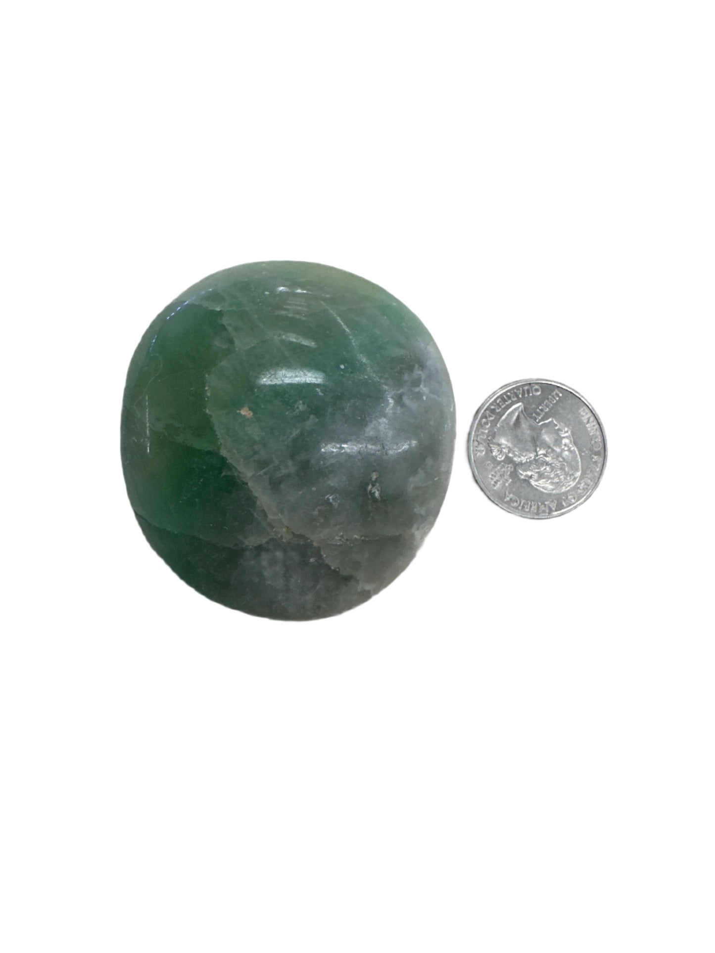 Fluorite palm stone