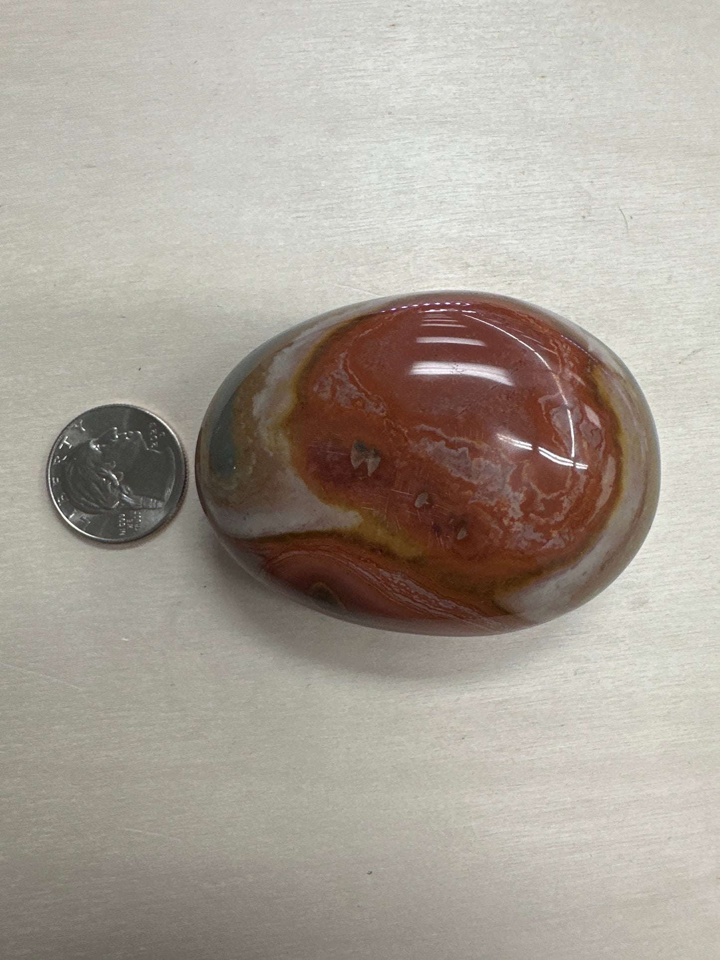 Polychrome Jasper Palm Stone