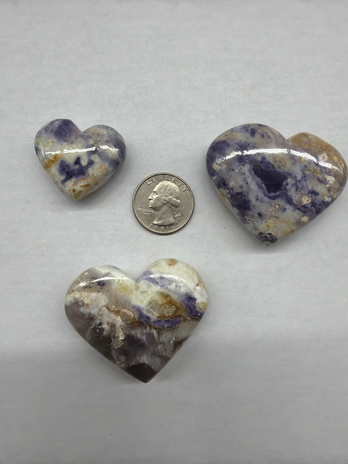 Violet Flame Opal Heart (Mirado Opal)