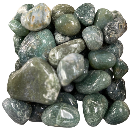 Moss Agate Tumbled