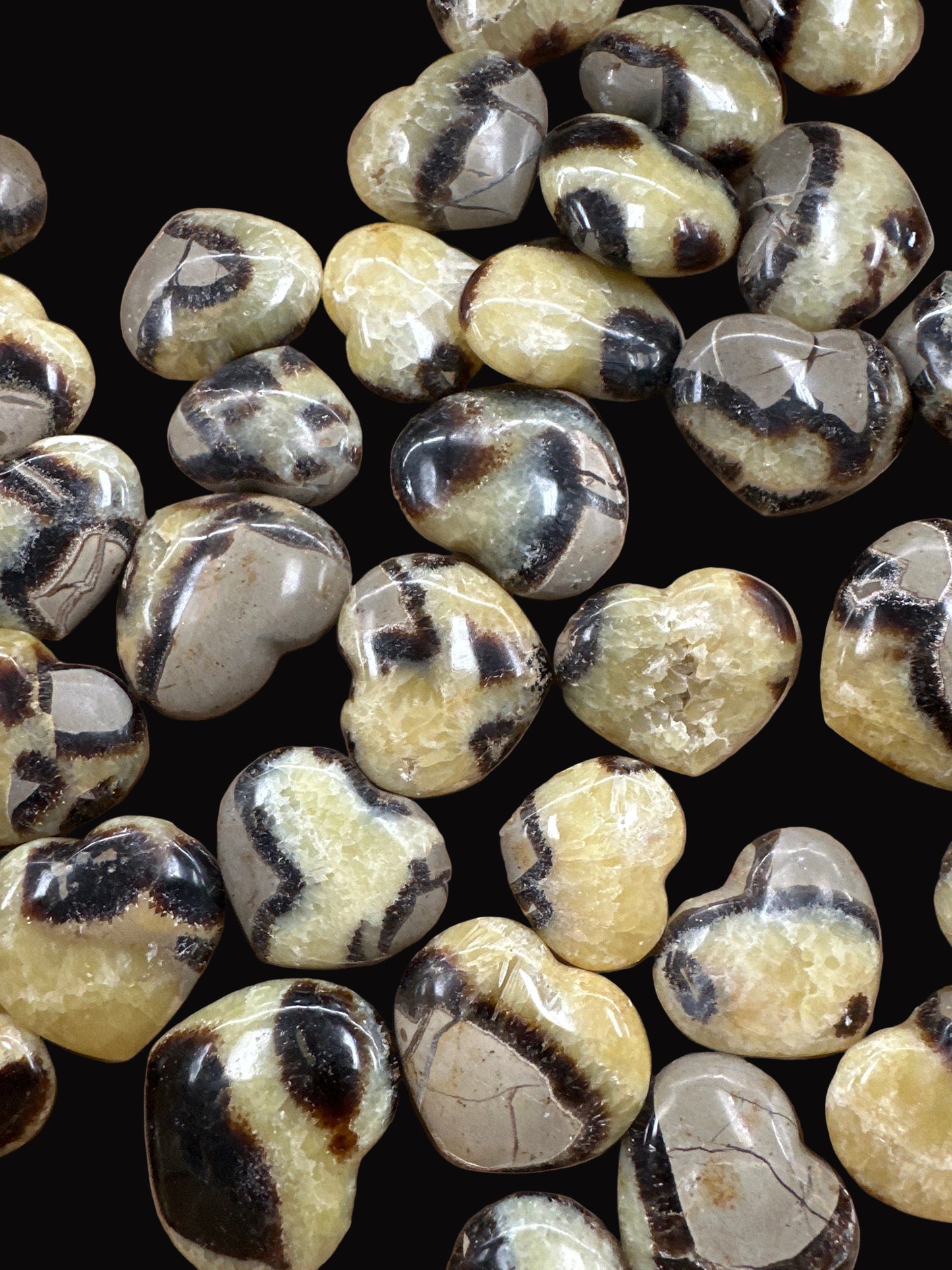 Septarian hearts small