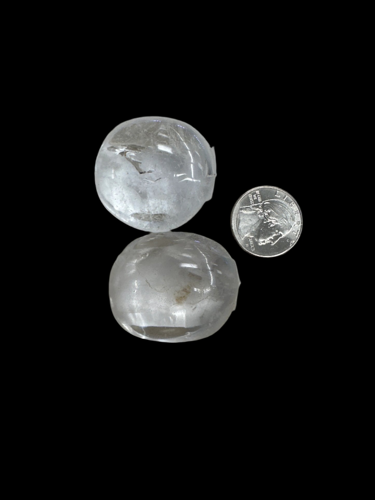 Clear Quartz Palm Stone