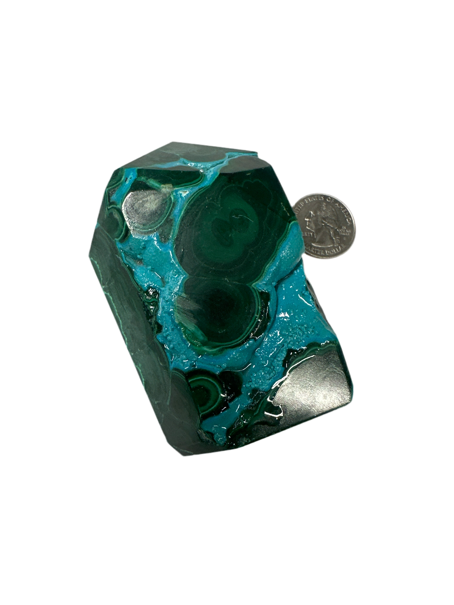 Malachite Chrysocolla tower